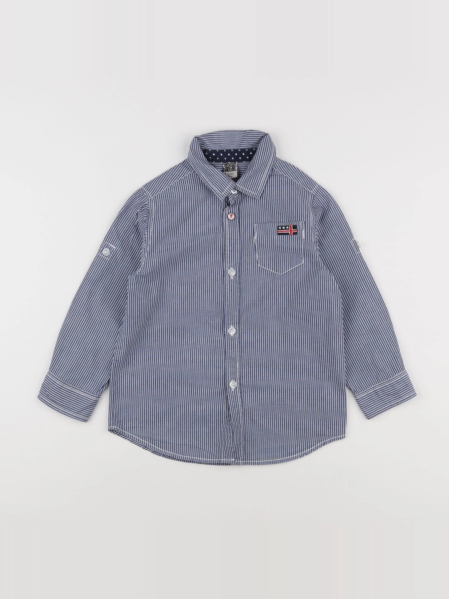 Tape à l'oeil - chemise bleu - 4 ans