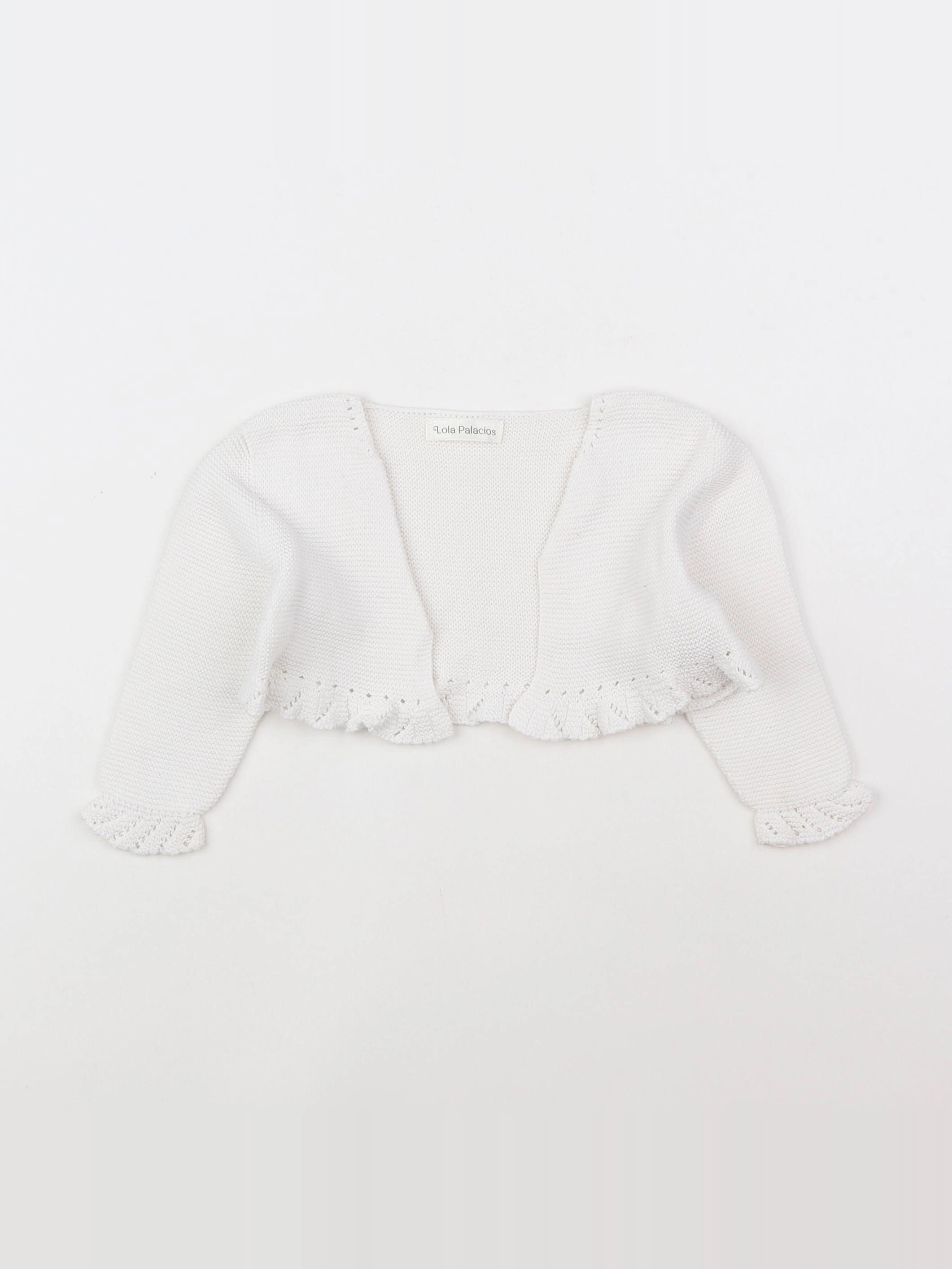 Lola Palacios - gilet blanc - 12 mois