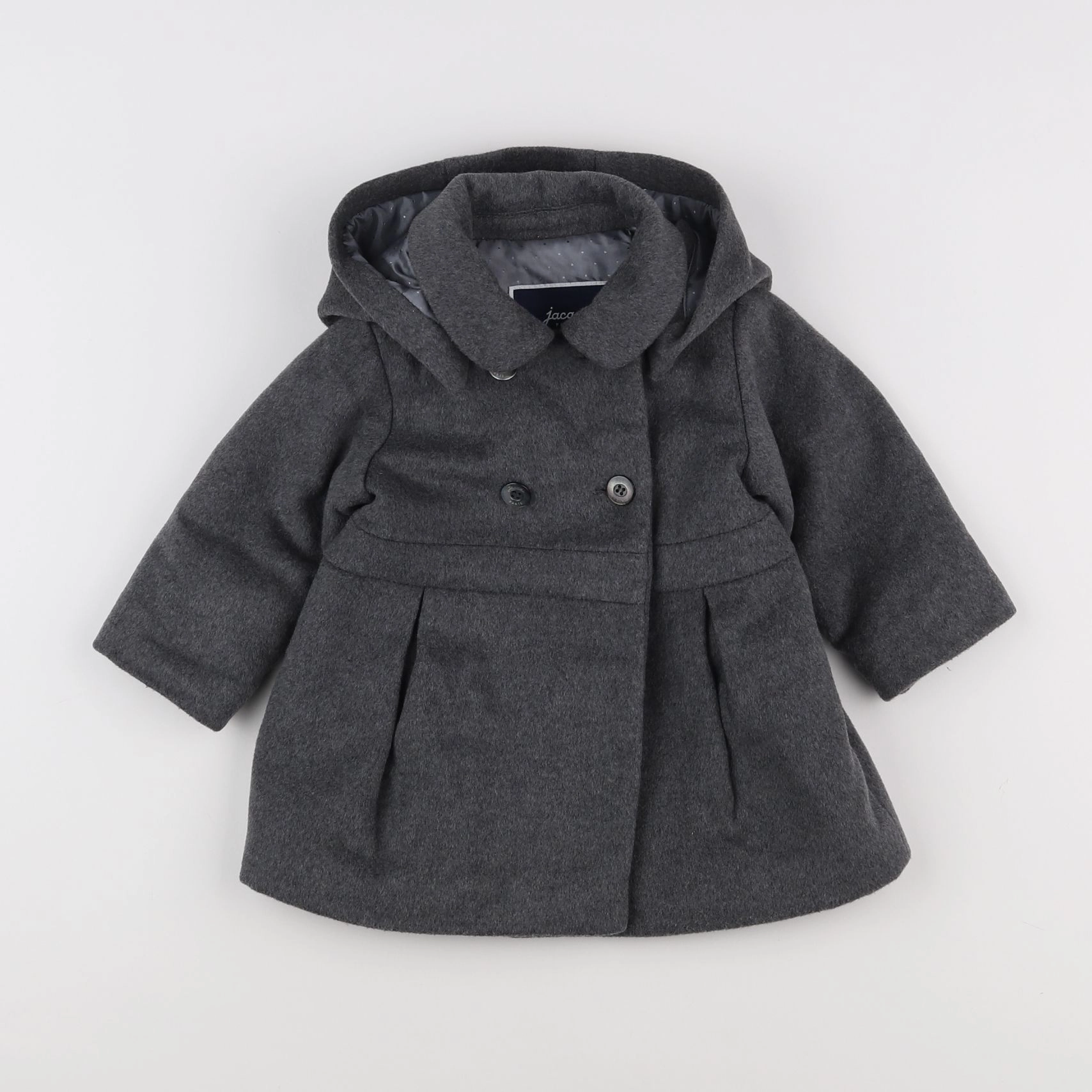 Jacadi - manteau gris - 12 mois