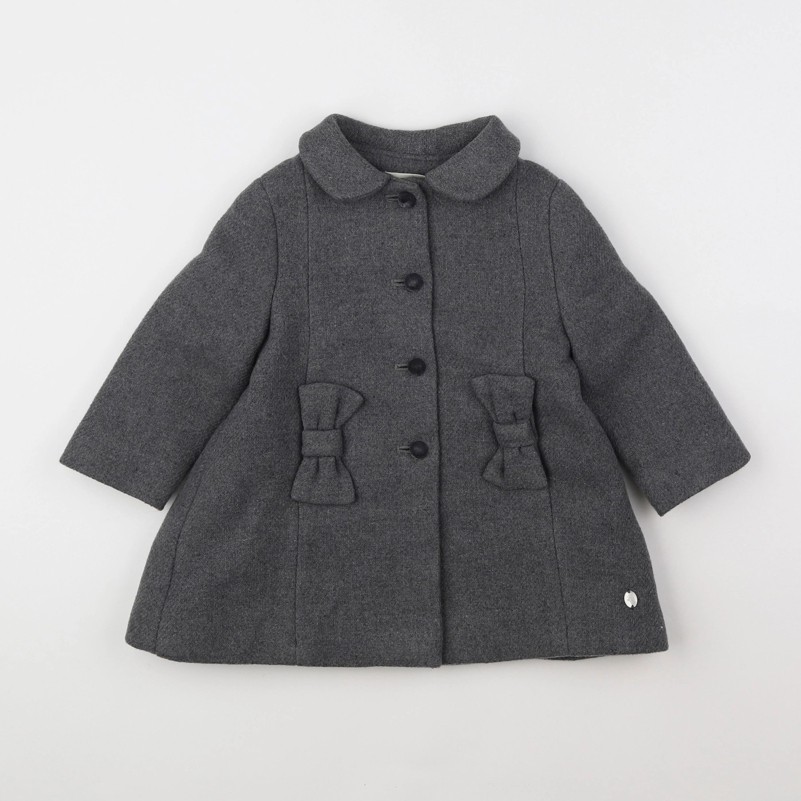 PiliCarrera - manteau gris - 18 mois