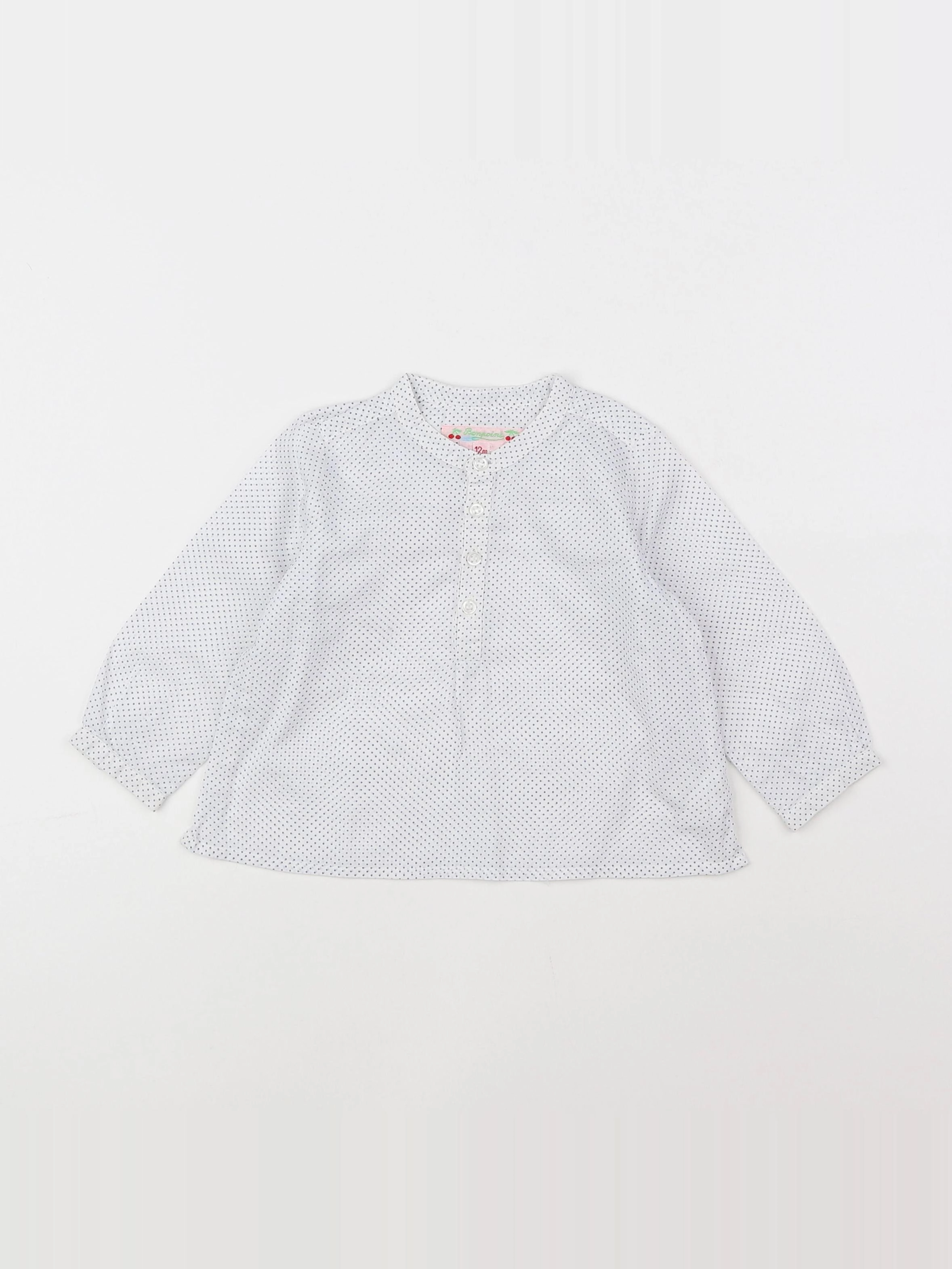 Bonpoint - blouse blanc - 12 mois