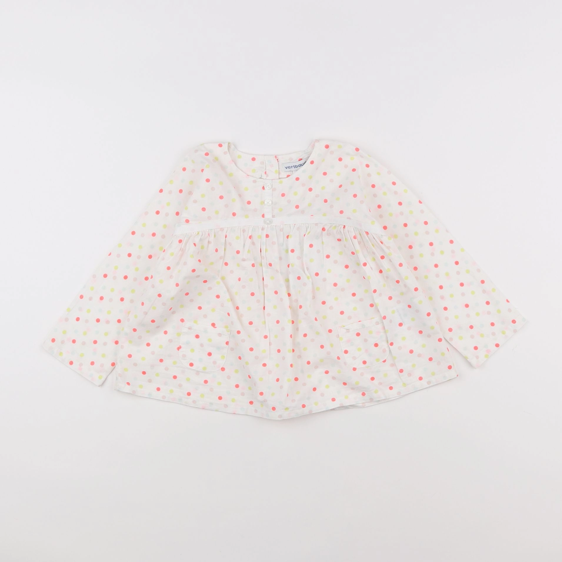 Vertbaudet - blouse blanc - 2 ans
