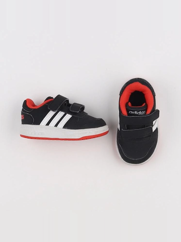 Adidas - tennis à scratch/ lacets noir - pointure 19