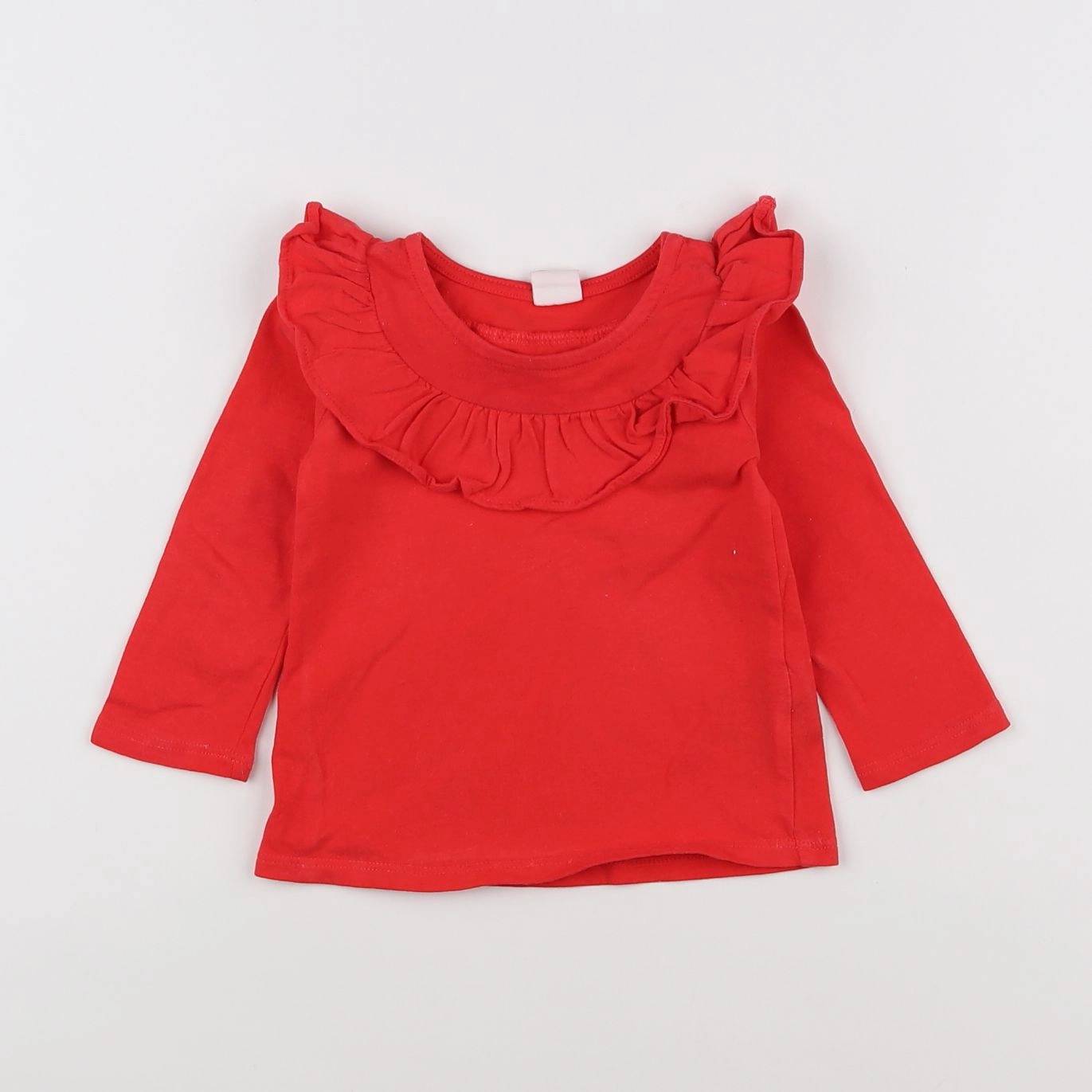 H&M - tee-shirt rouge - 6/9 mois