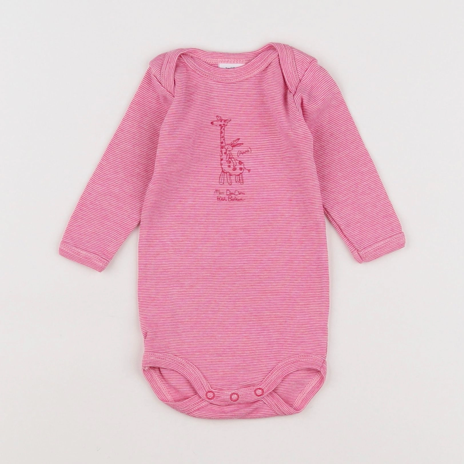 Petit Bateau - body rouge - 3 mois