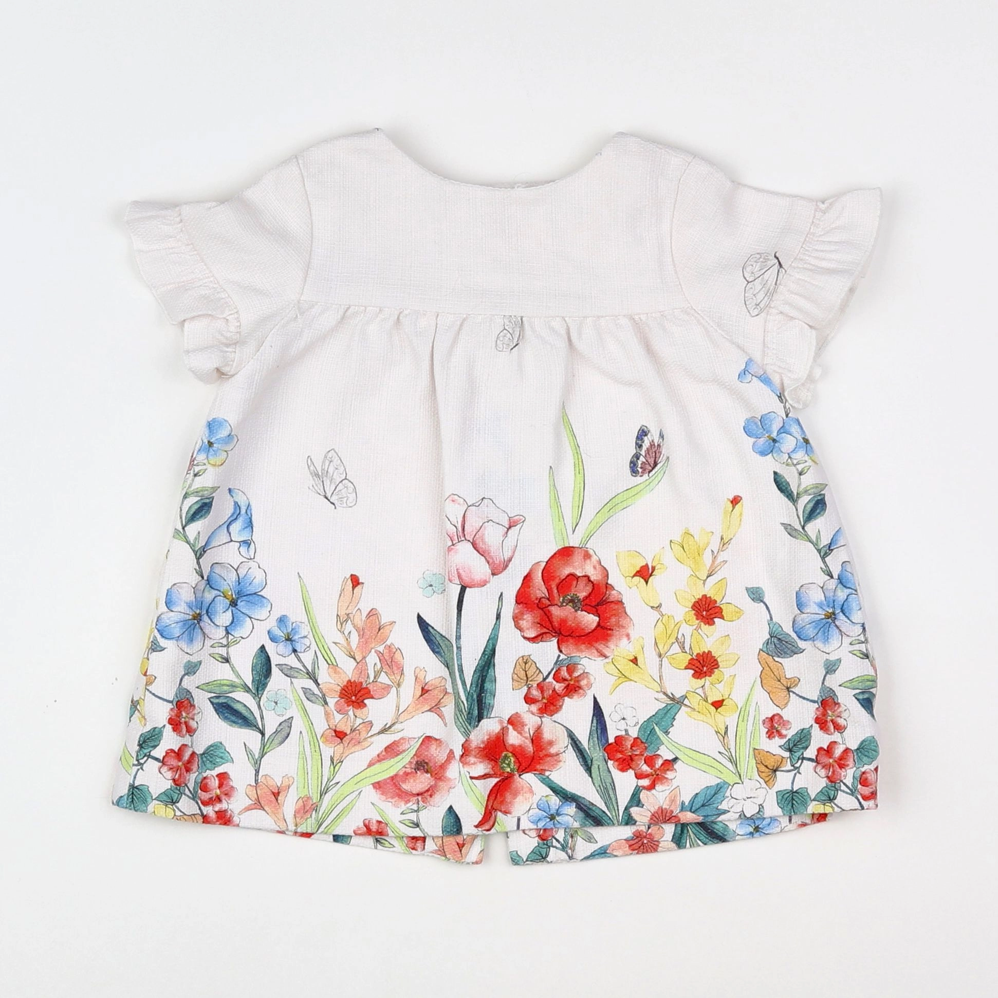 Zara - robe blanc - 6/9 mois