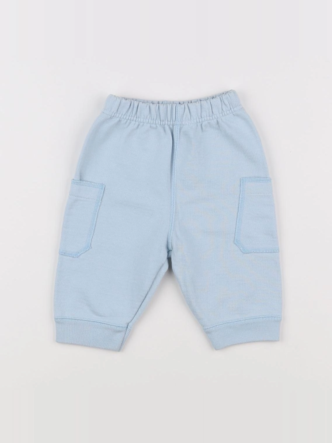 Petit Bateau - pantalon bleu - 3 mois