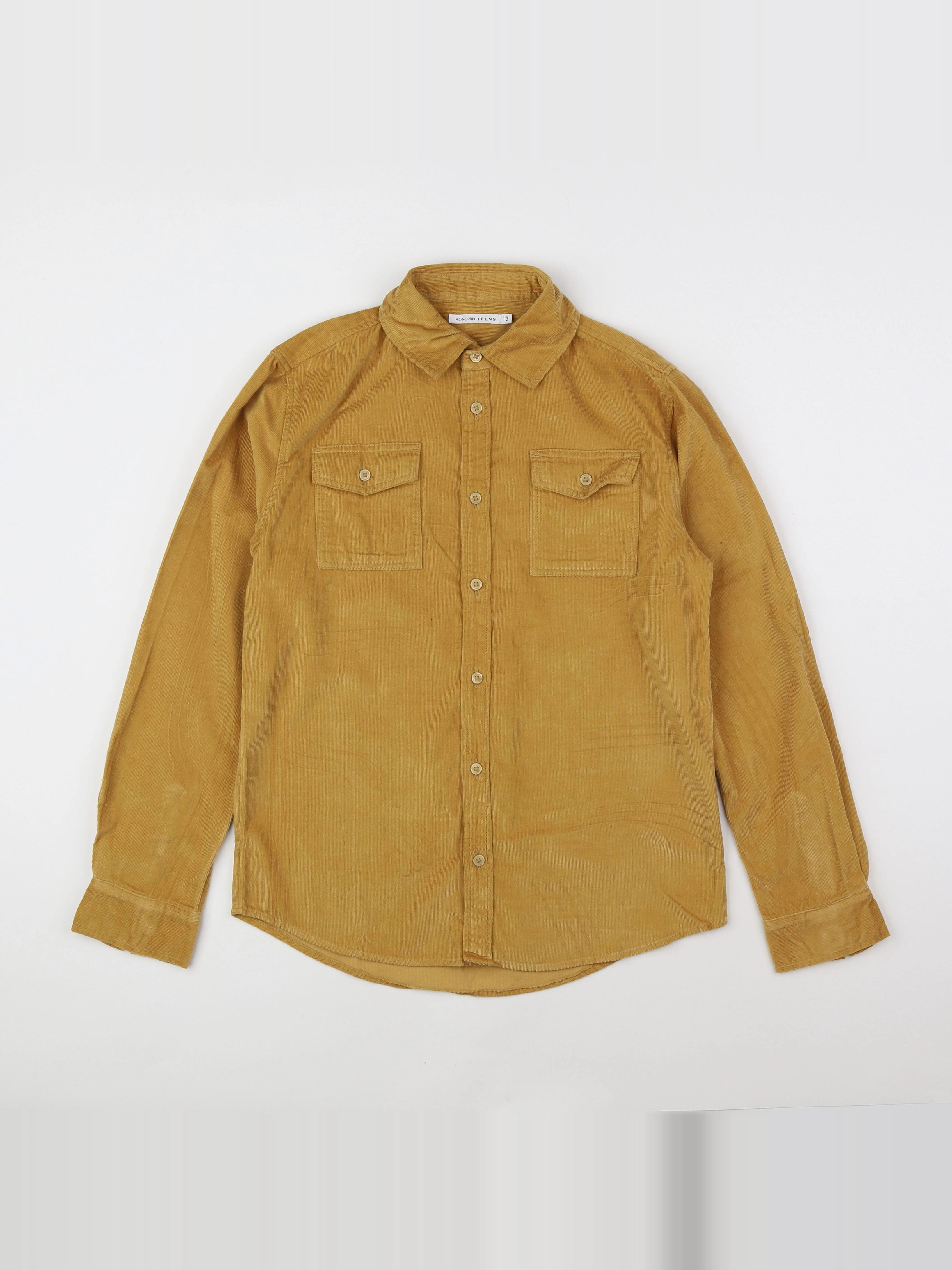Monoprix - chemise jaune - 12 ans