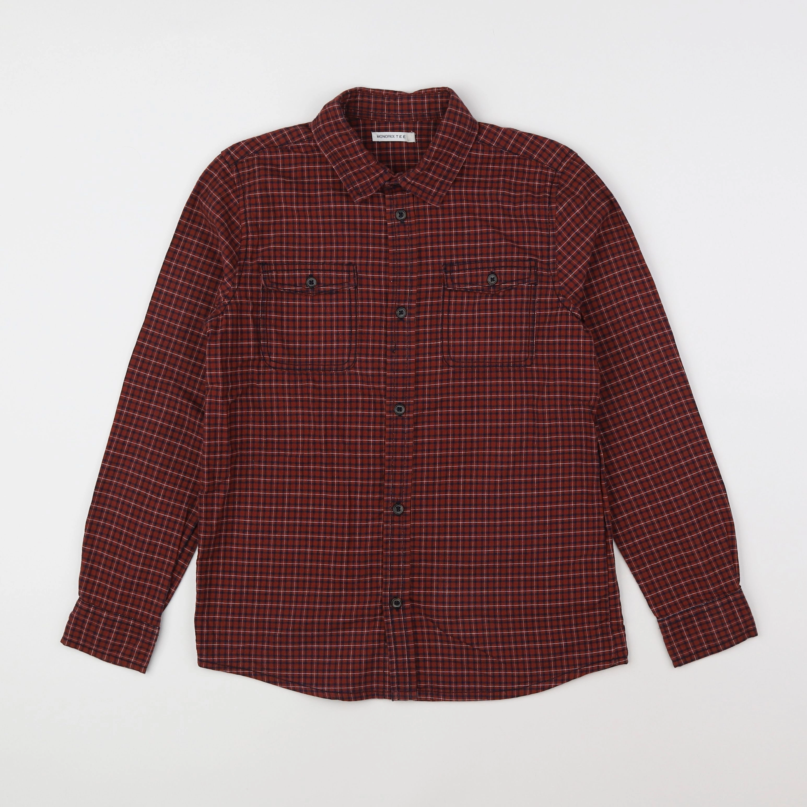 Monoprix - chemise rouge - 10 ans