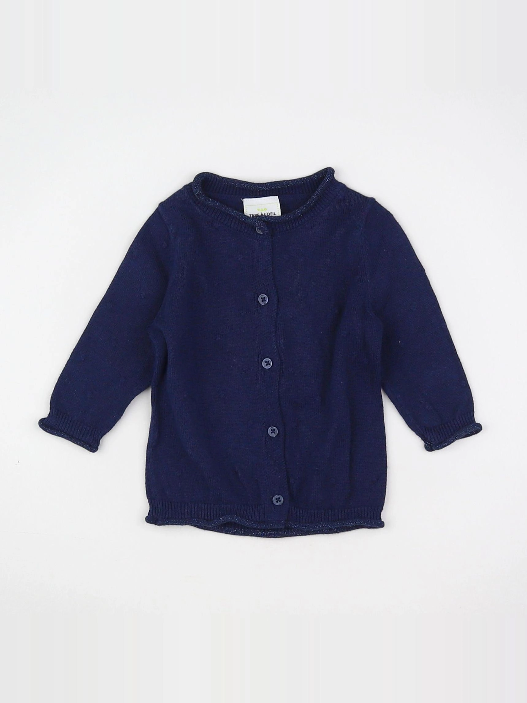 Tape à l'oeil - gilet bleu - 3 mois