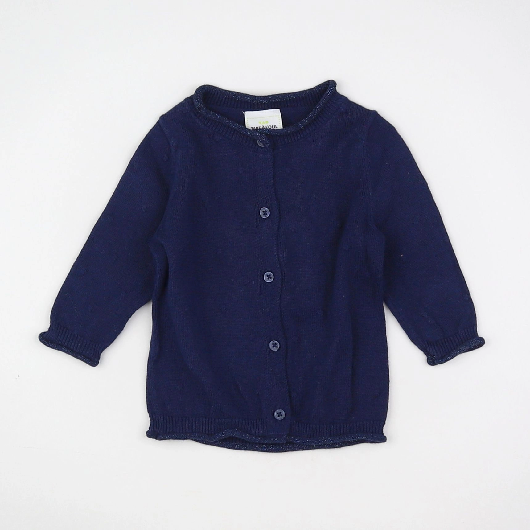 Tape à l'oeil - gilet bleu - 3 mois