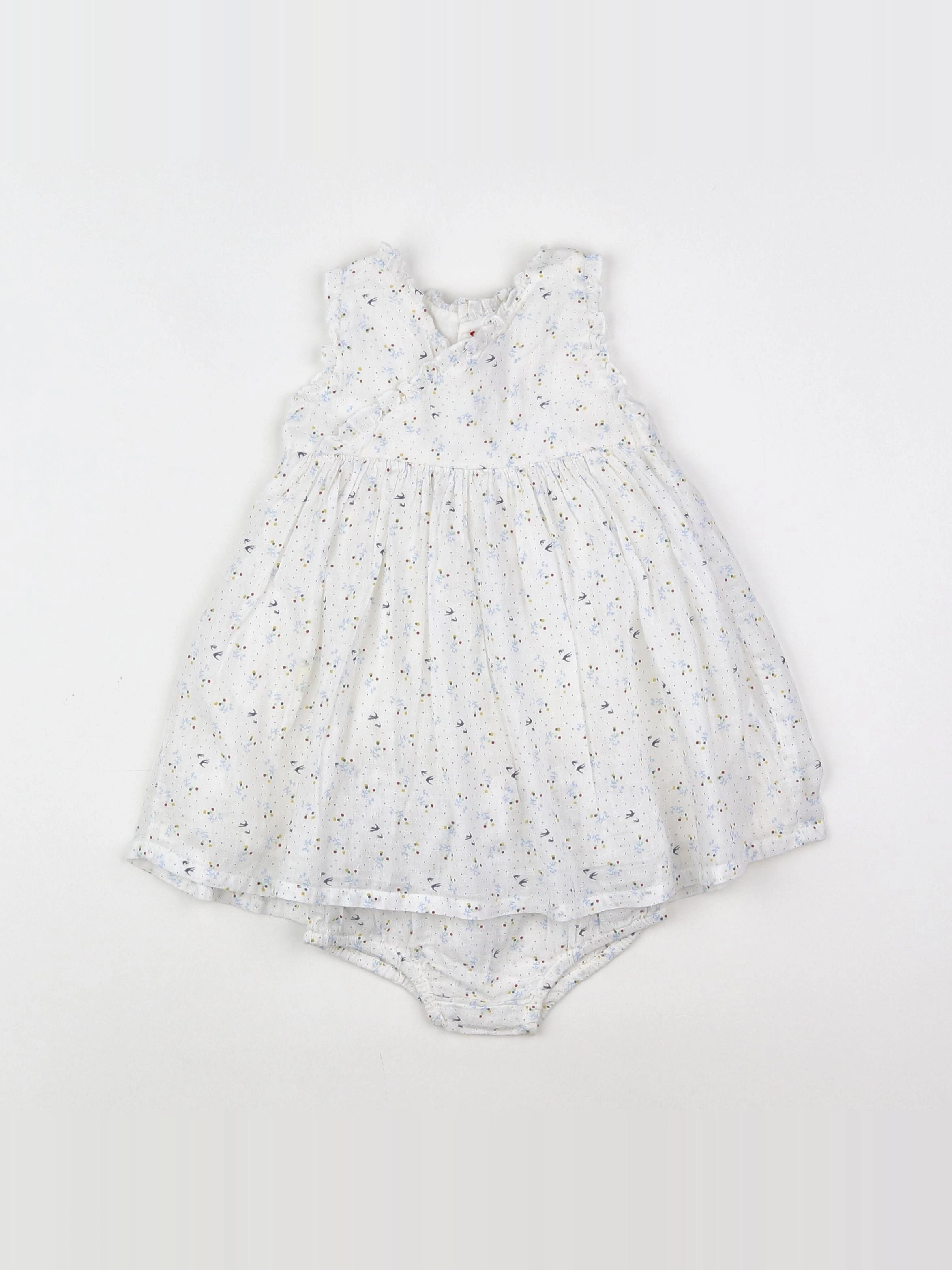 Boutchou - robe blanc - 6 mois