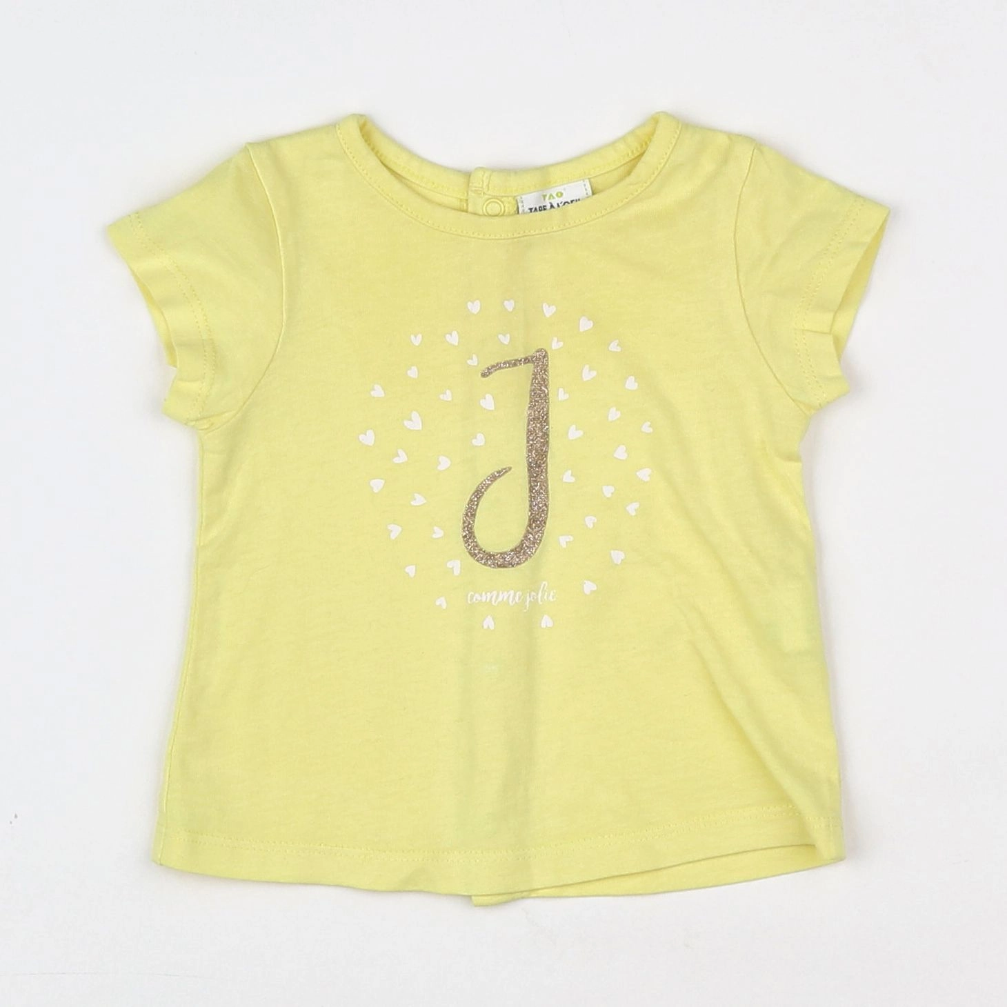 Tape à l'oeil - tee-shirt jaune - 3 mois