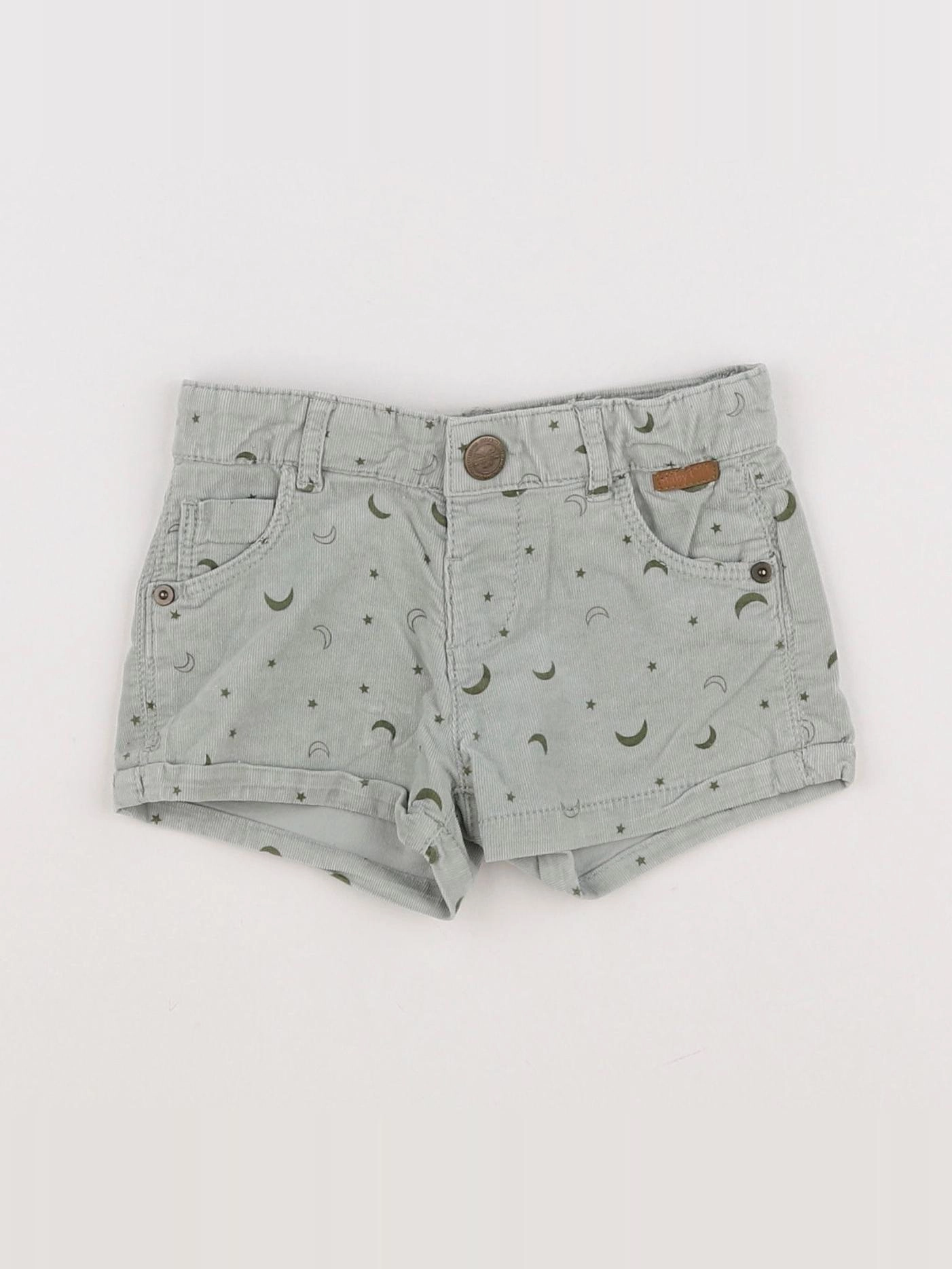 Zara - short vert - 3/6 mois