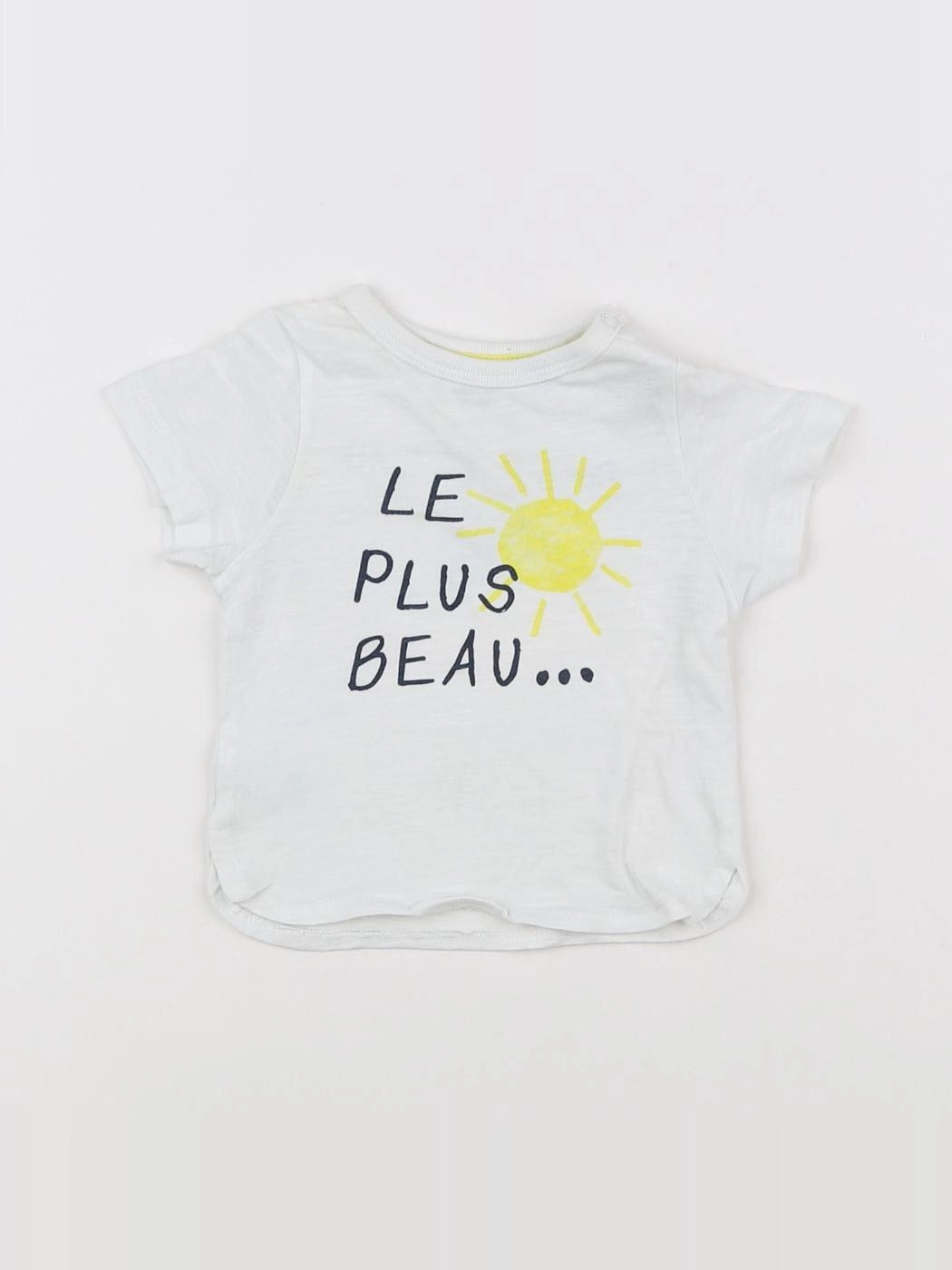 Tape à l'oeil - tee-shirt blanc - 3 mois
