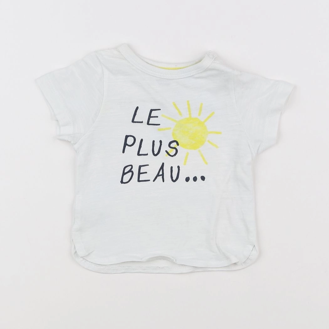 Tape à l'oeil - tee-shirt blanc - 3 mois