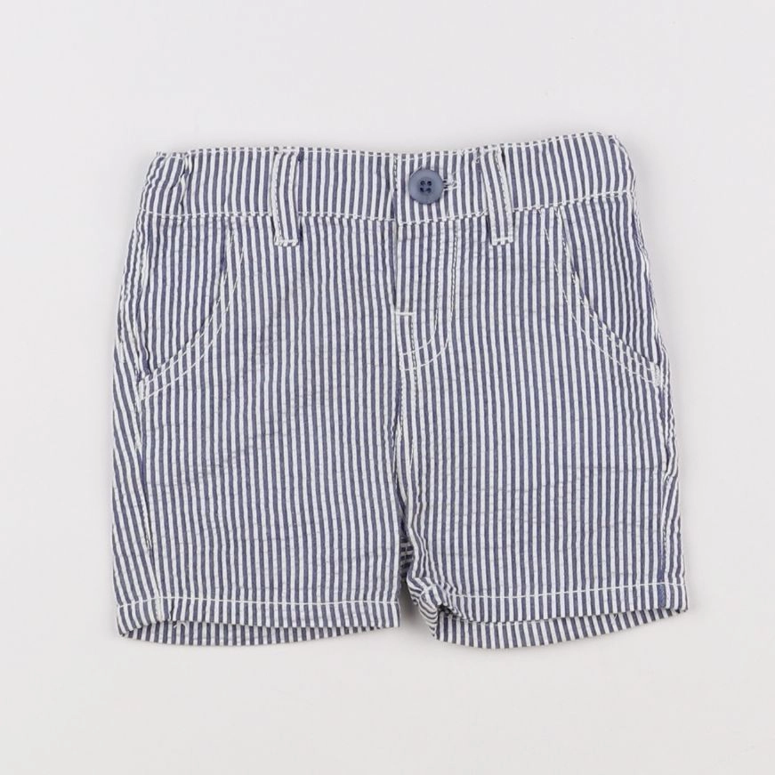 La Redoute - short blanc, bleu - 3 mois