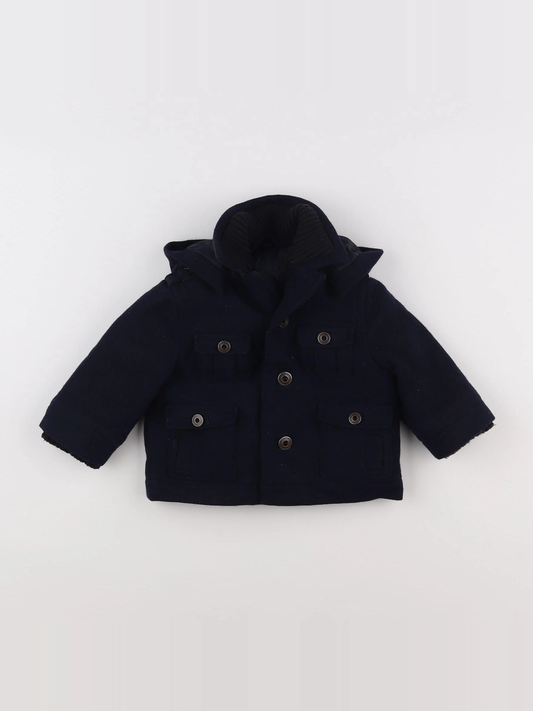 Jacadi - manteau bleu - 12 mois