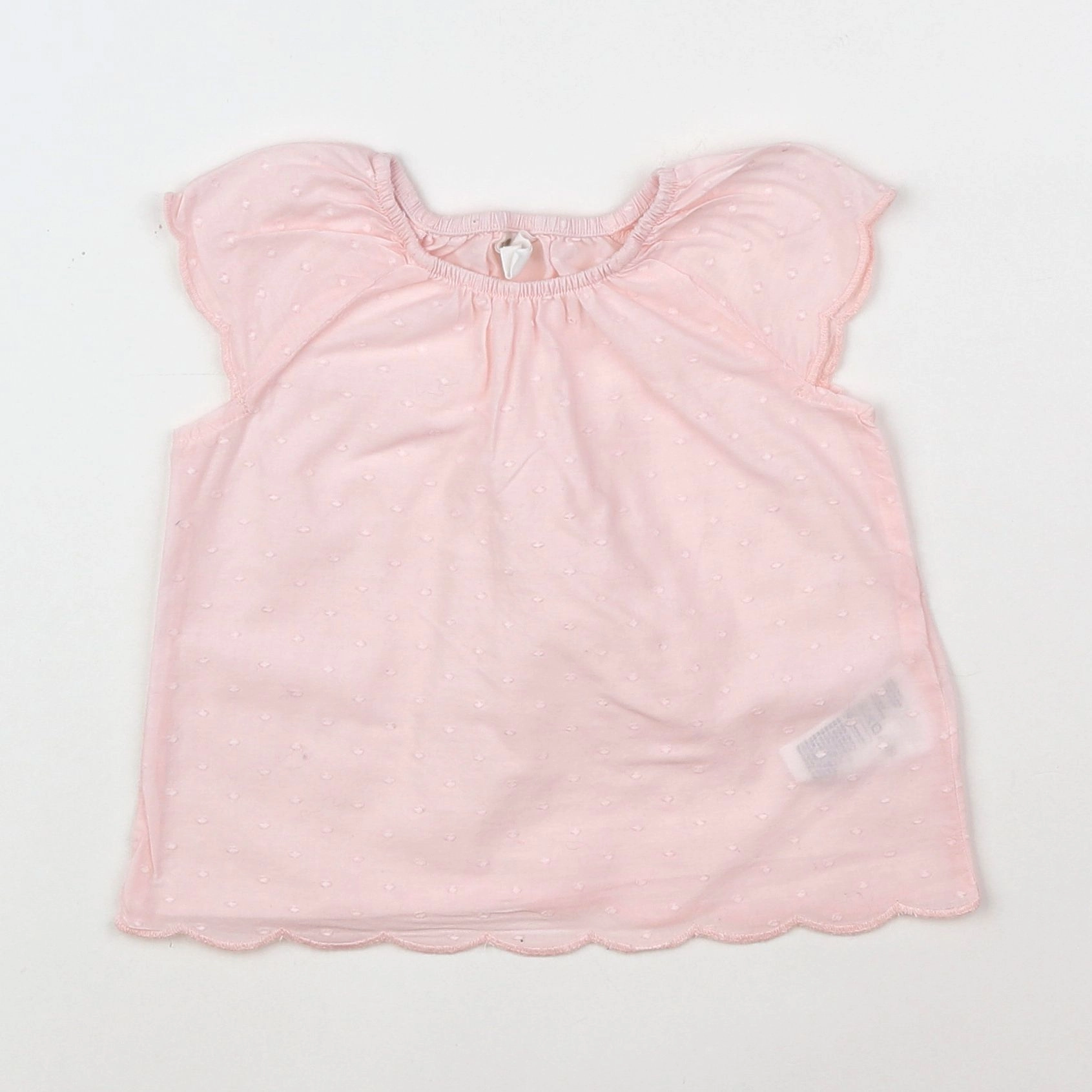 H&M - blouse rose - 3/6 mois