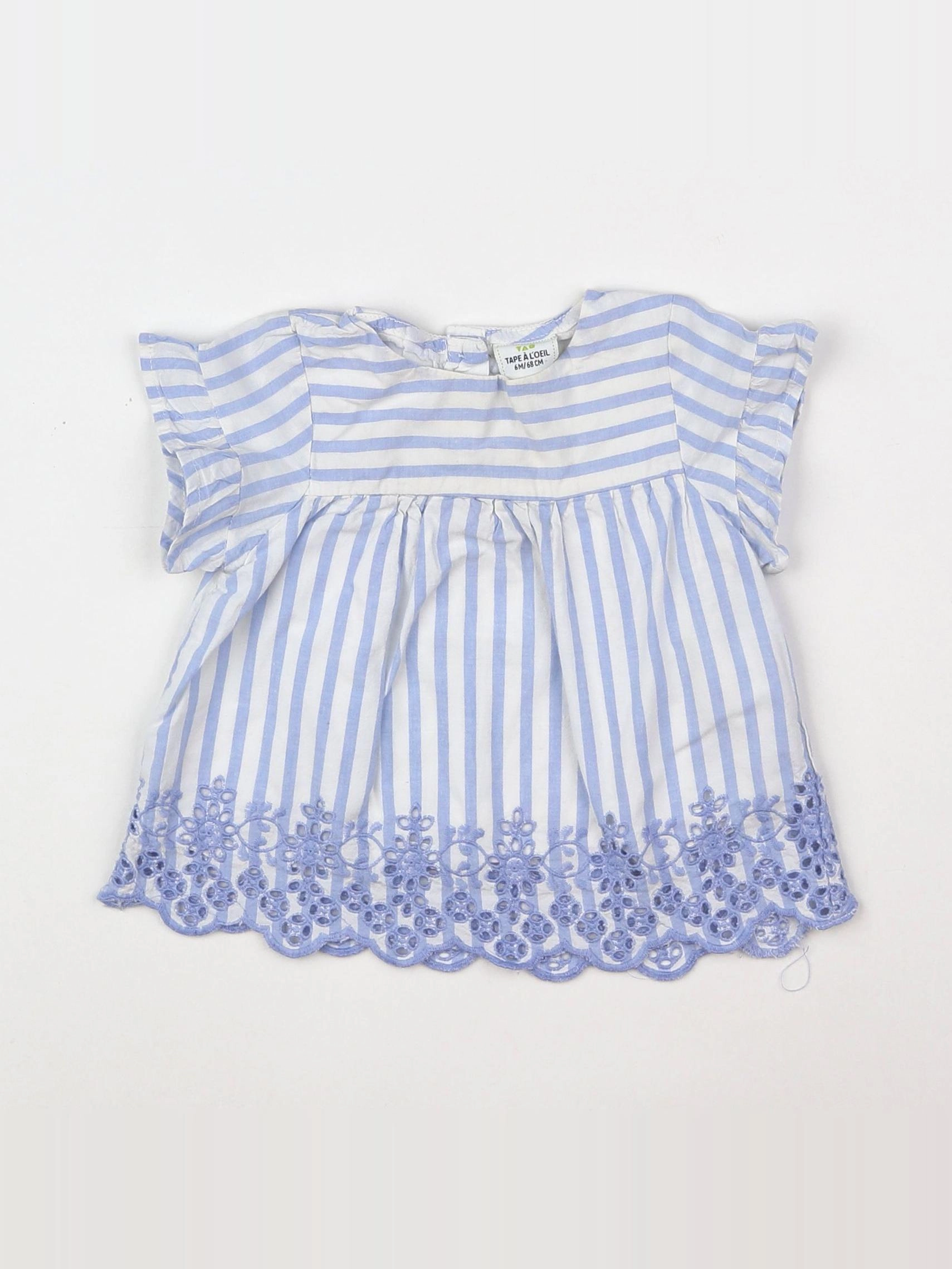 Tape à l'oeil - blouse blanc - 6 mois