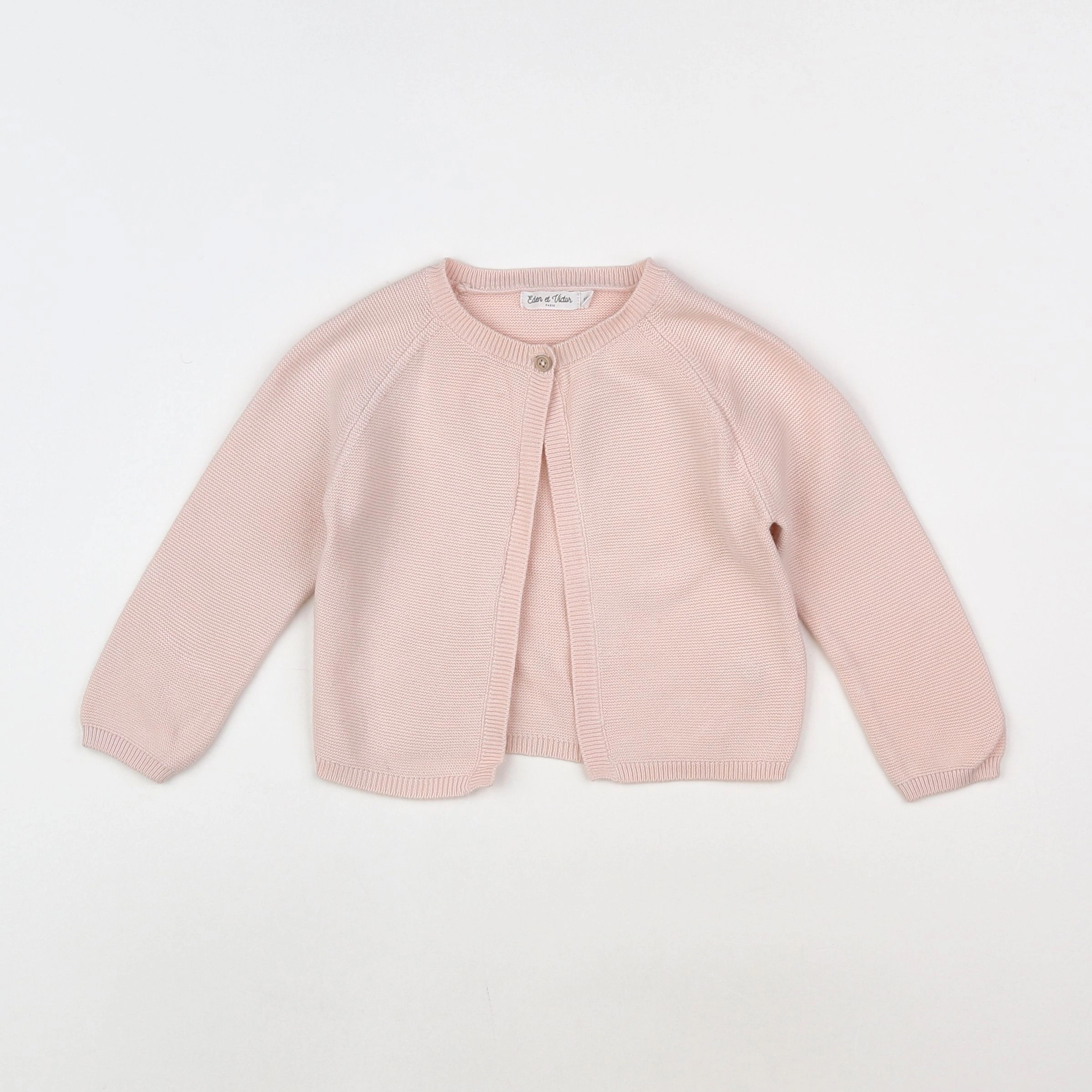 Eden & Victor - gilet rose - 12 mois