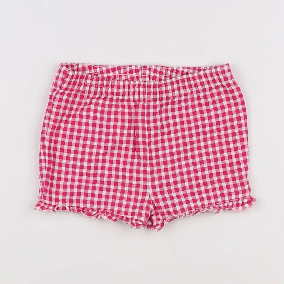 H&M - short rose - 6/9 mois