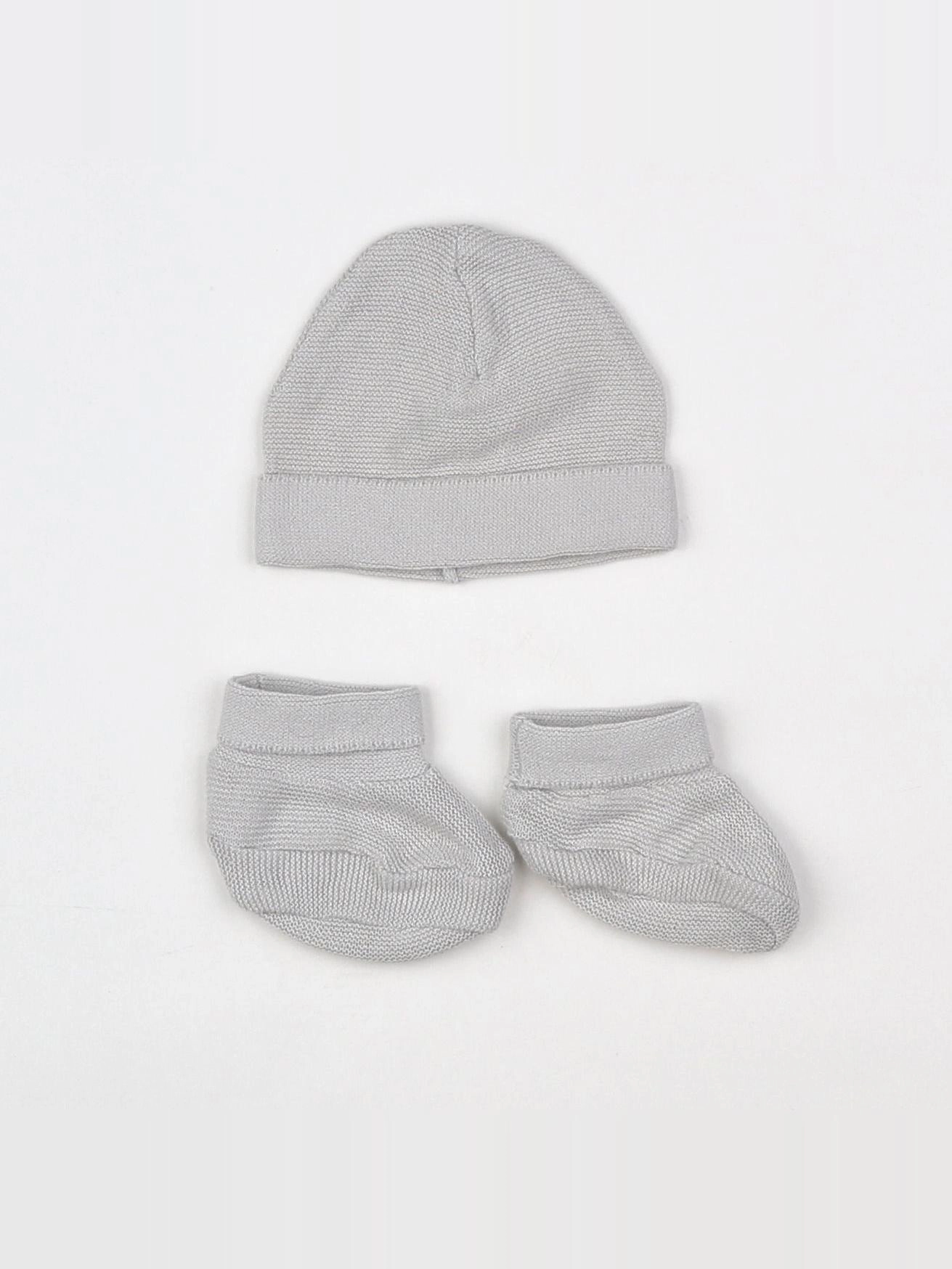 Vertbaudet - ensemble bonnet/chaussons - 6 mois