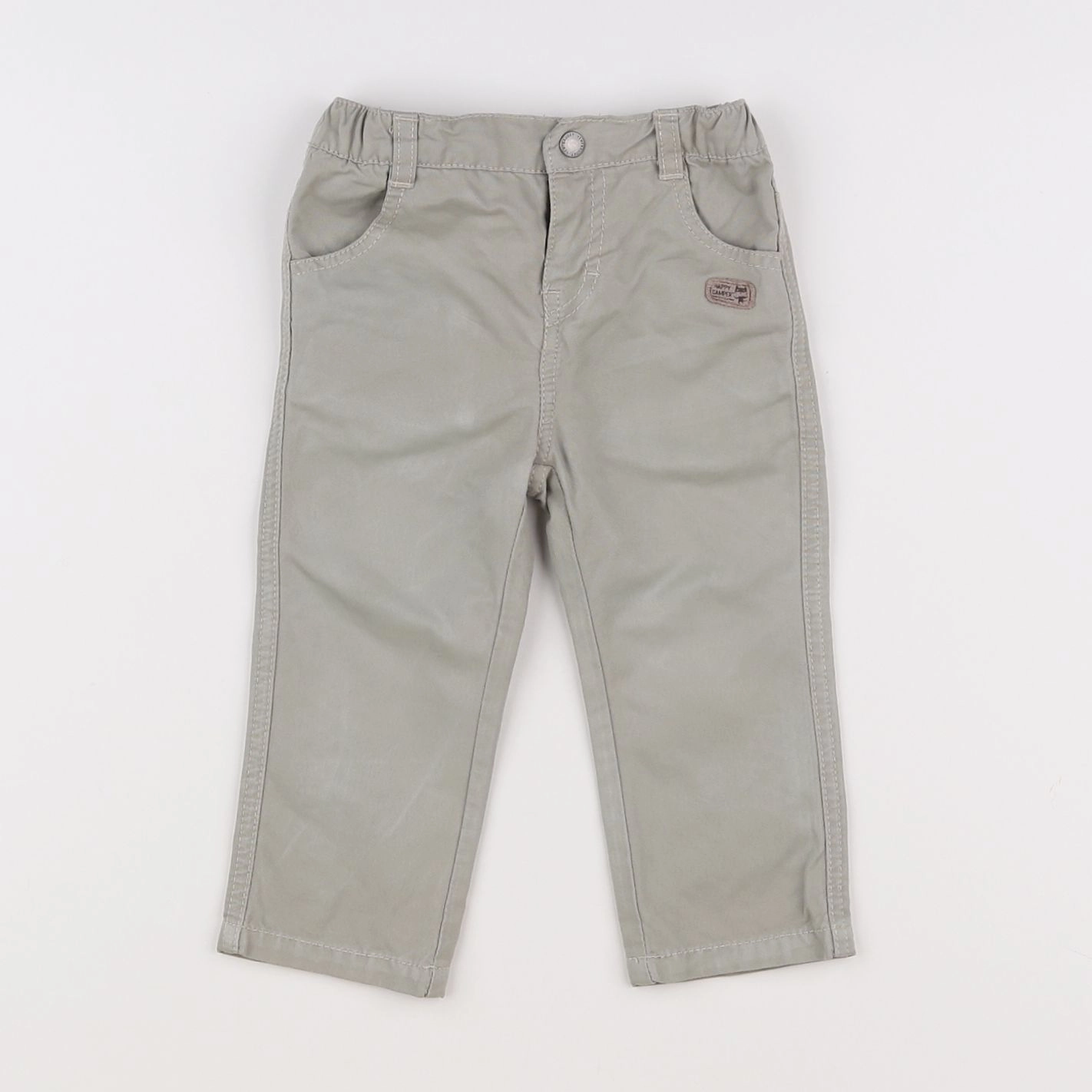 Vertbaudet - pantalon vert - 18 mois