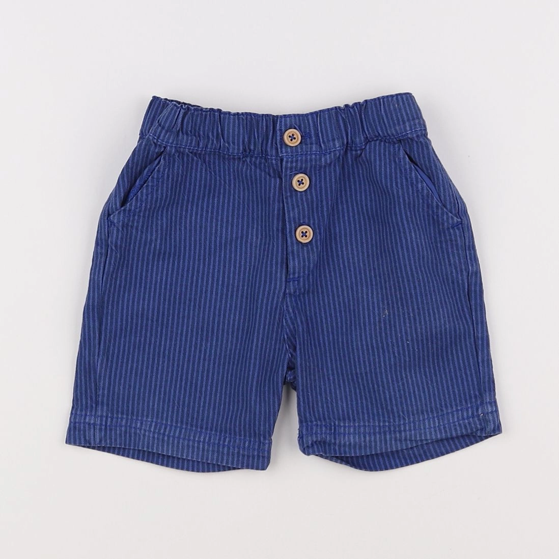 Boutchou - short bleu - 12 mois