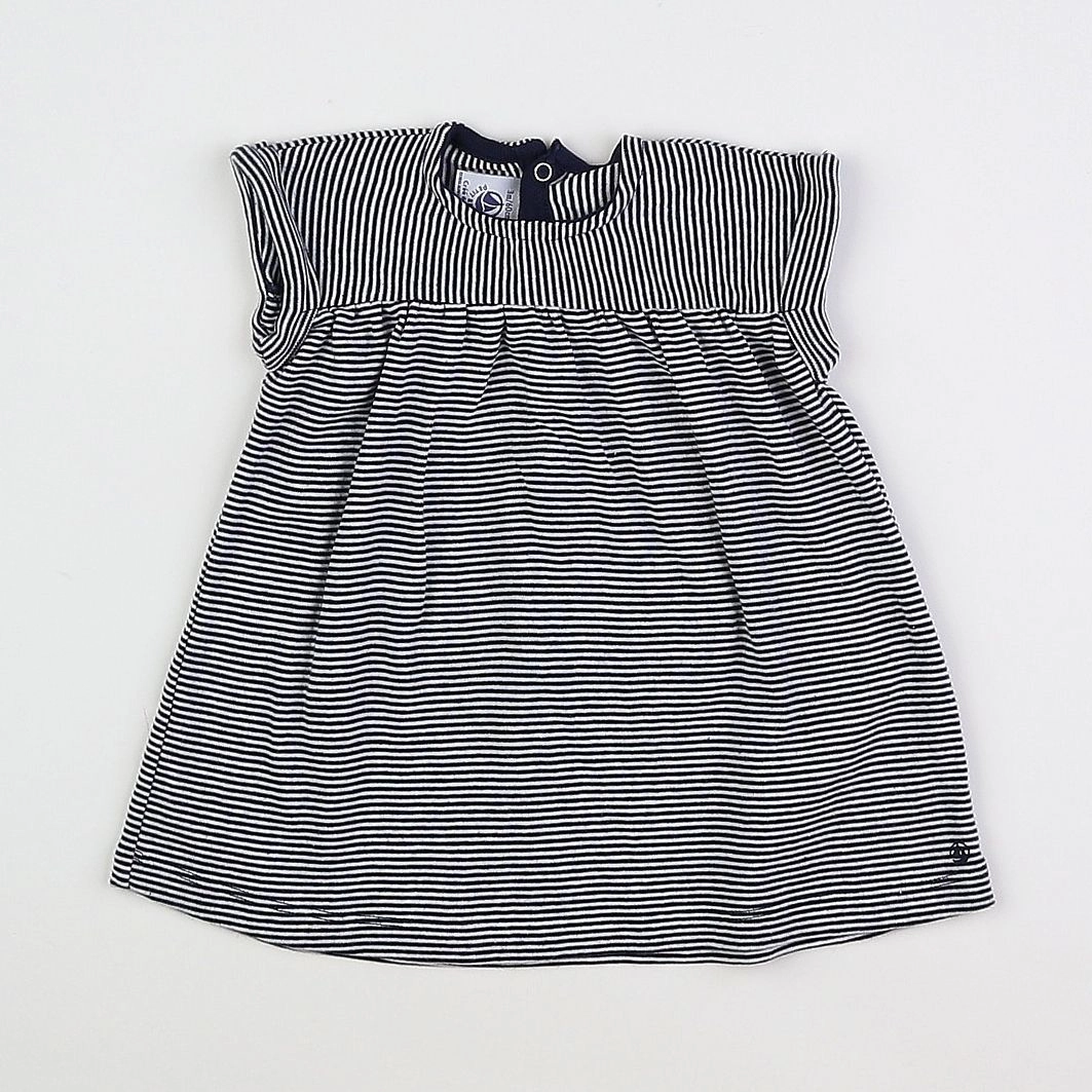 Petit Bateau - robe bleu - 3 mois
