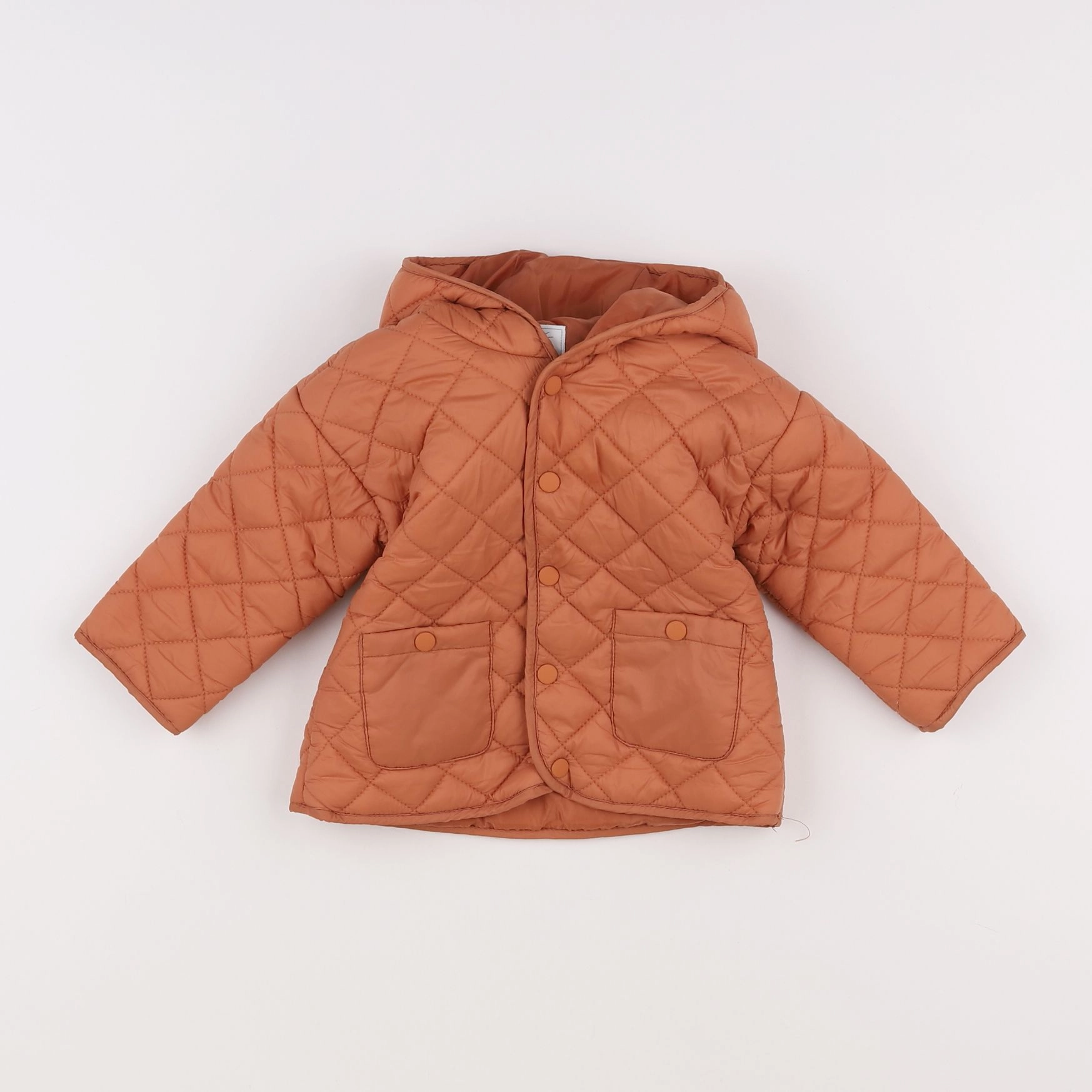 Vertbaudet - doudoune orange - 12 mois