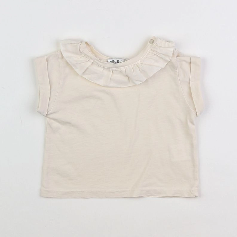 Emile et Ida - tee-shirt beige - 12 mois