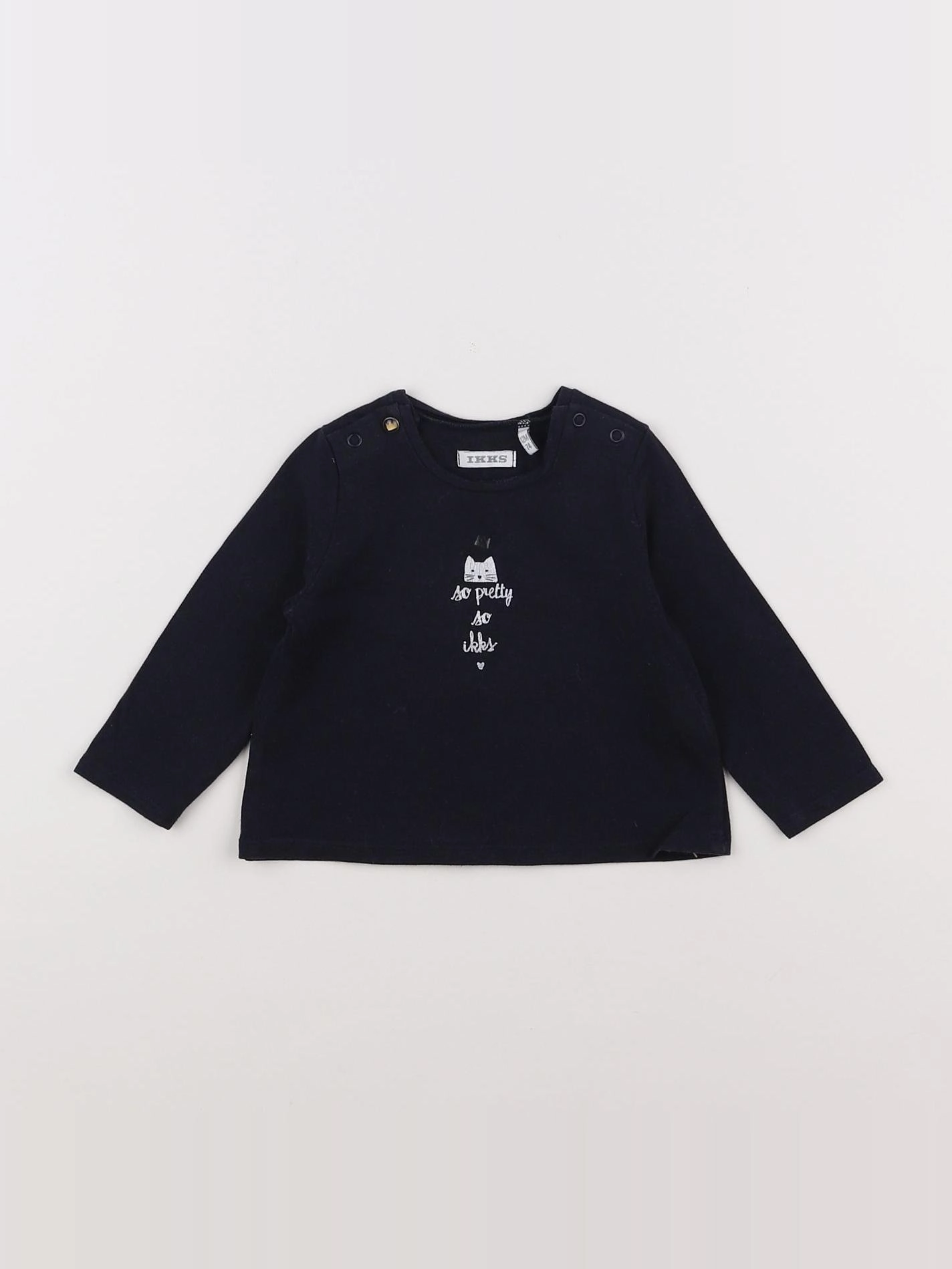 IKKS - tee-shirt bleu - 12 mois