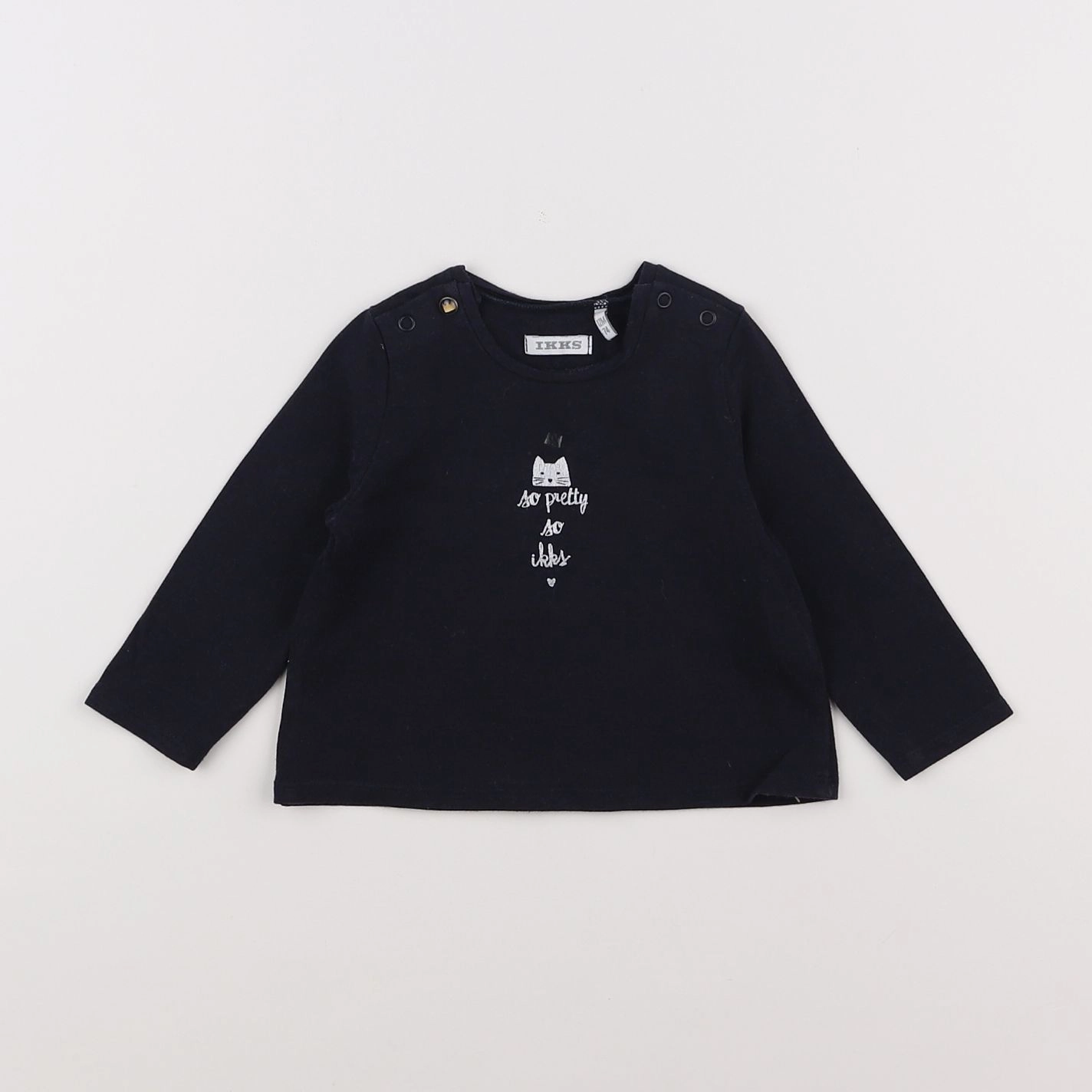 IKKS - tee-shirt bleu - 12 mois