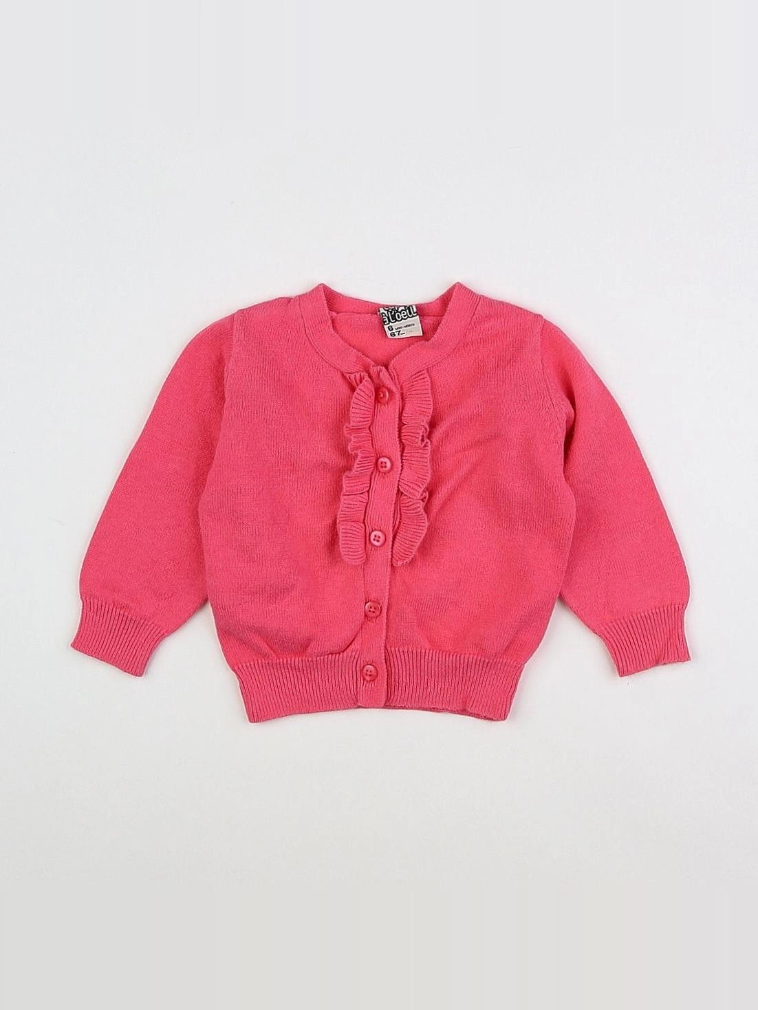 Tape à l'oeil - gilet rose - 6 mois
