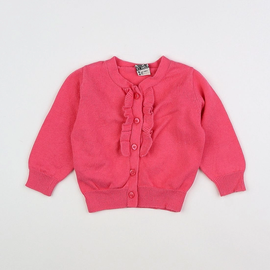 Tape à l'oeil - gilet rose - 6 mois