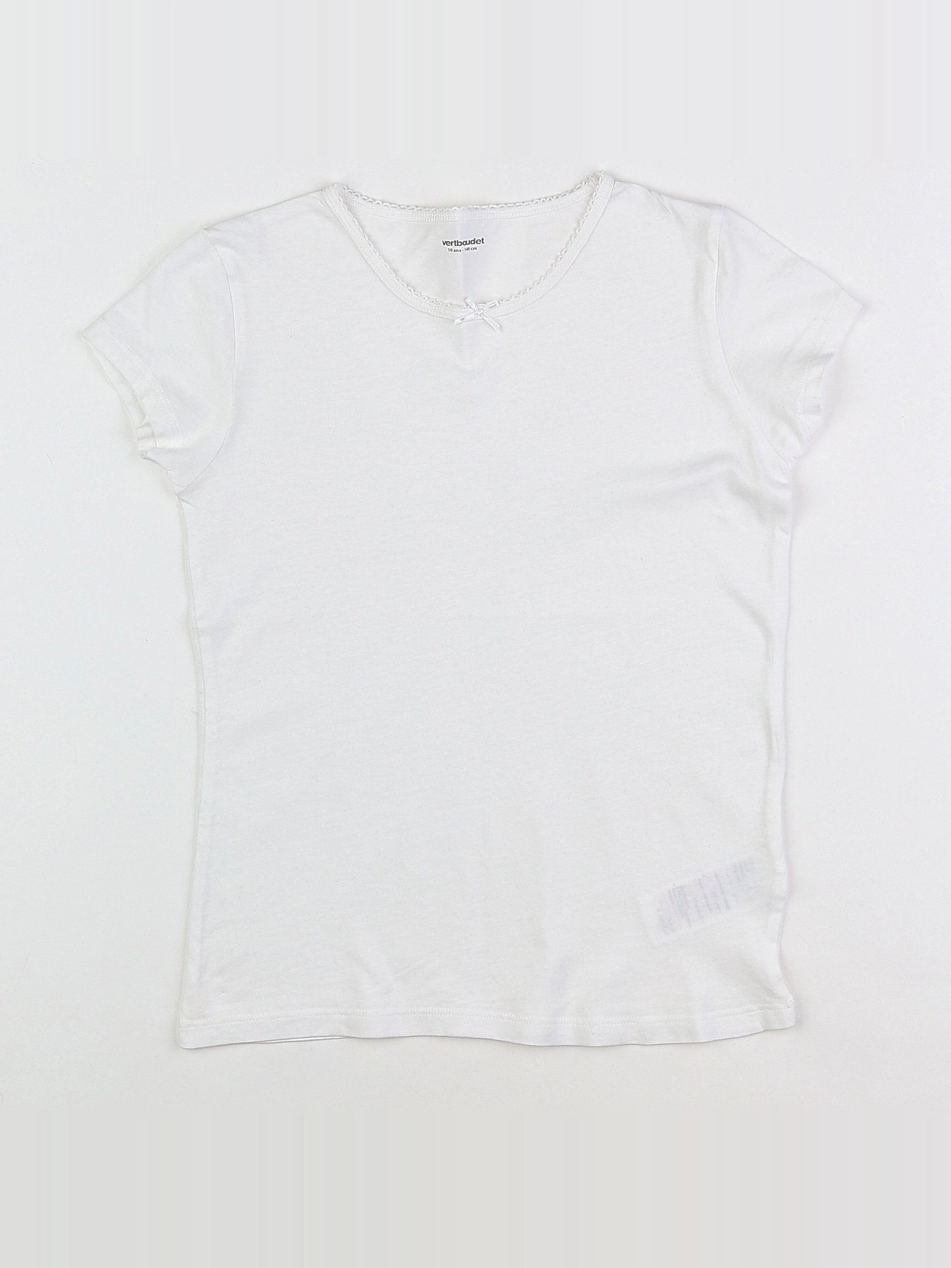 Vertbaudet - maillot de corps blanc - 10 ans
