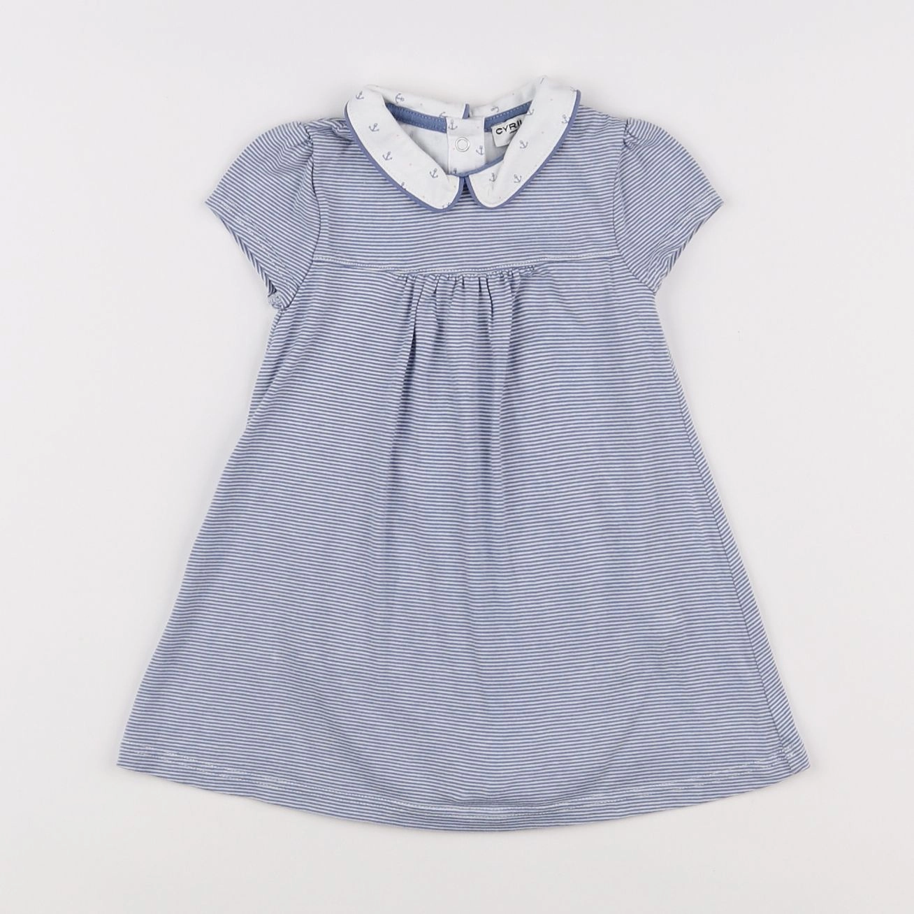 Cyrillus - robe bleu - 6 mois