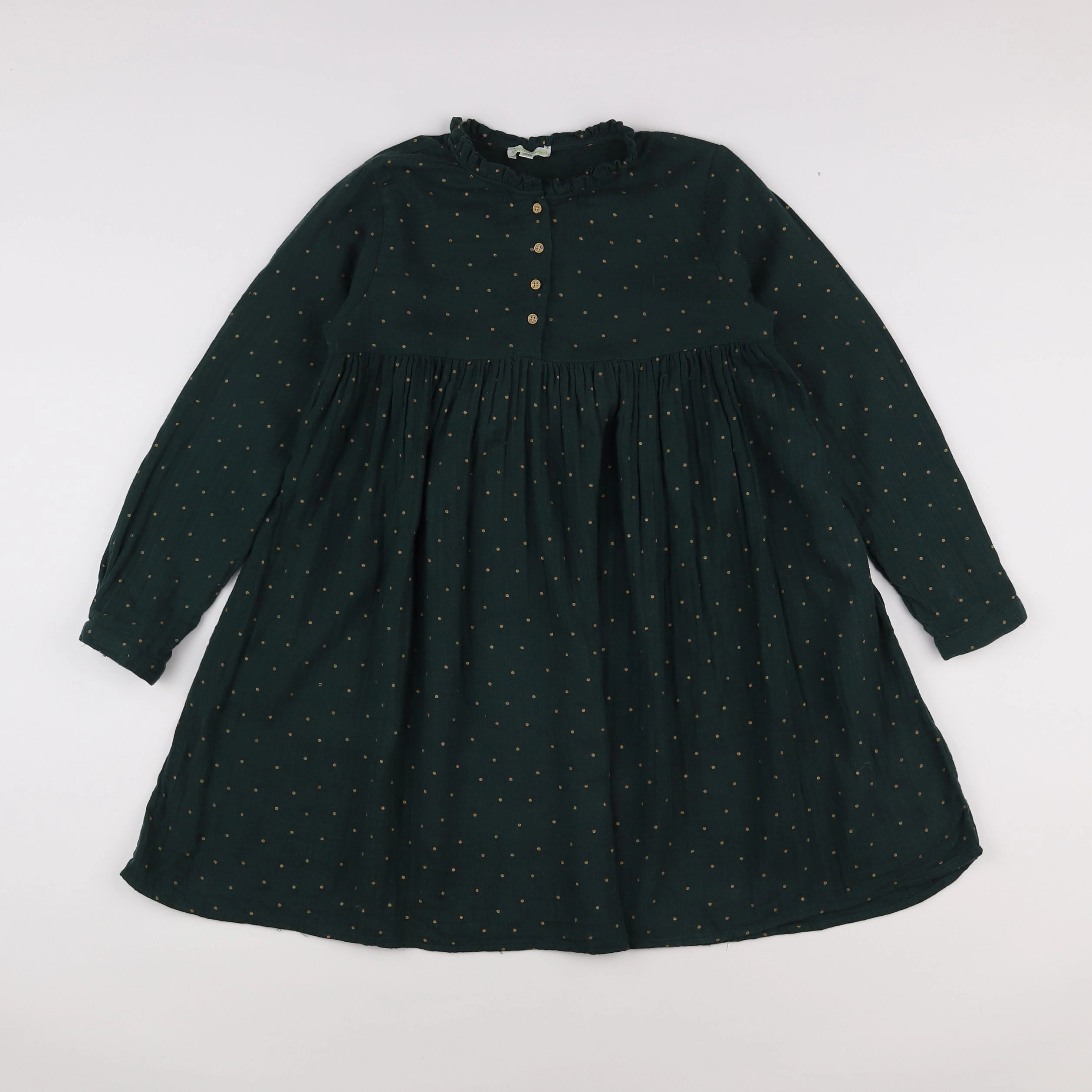 Vertbaudet - robe vert - 10 ans
