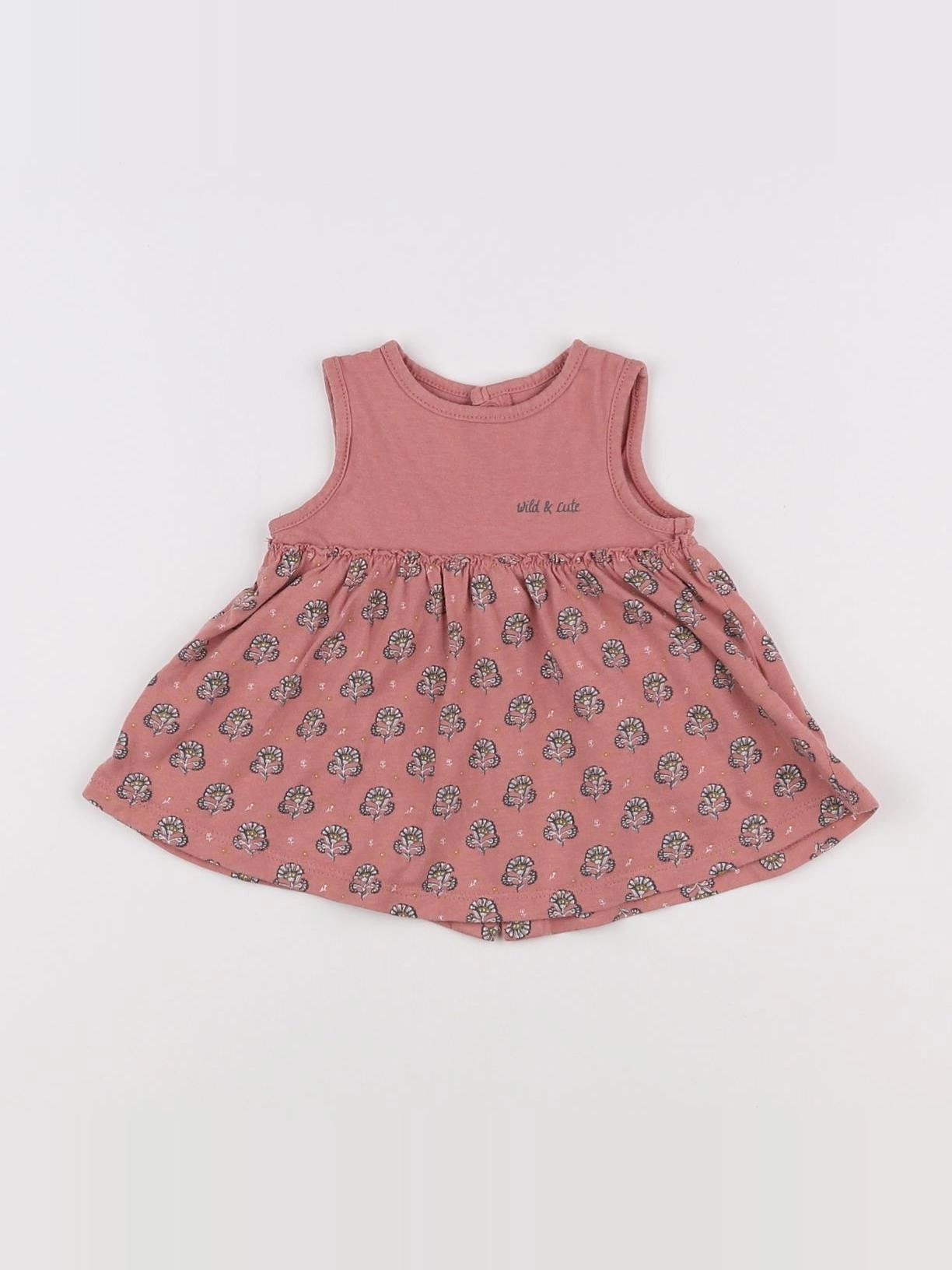 Vertbaudet - robe rose - 1 mois