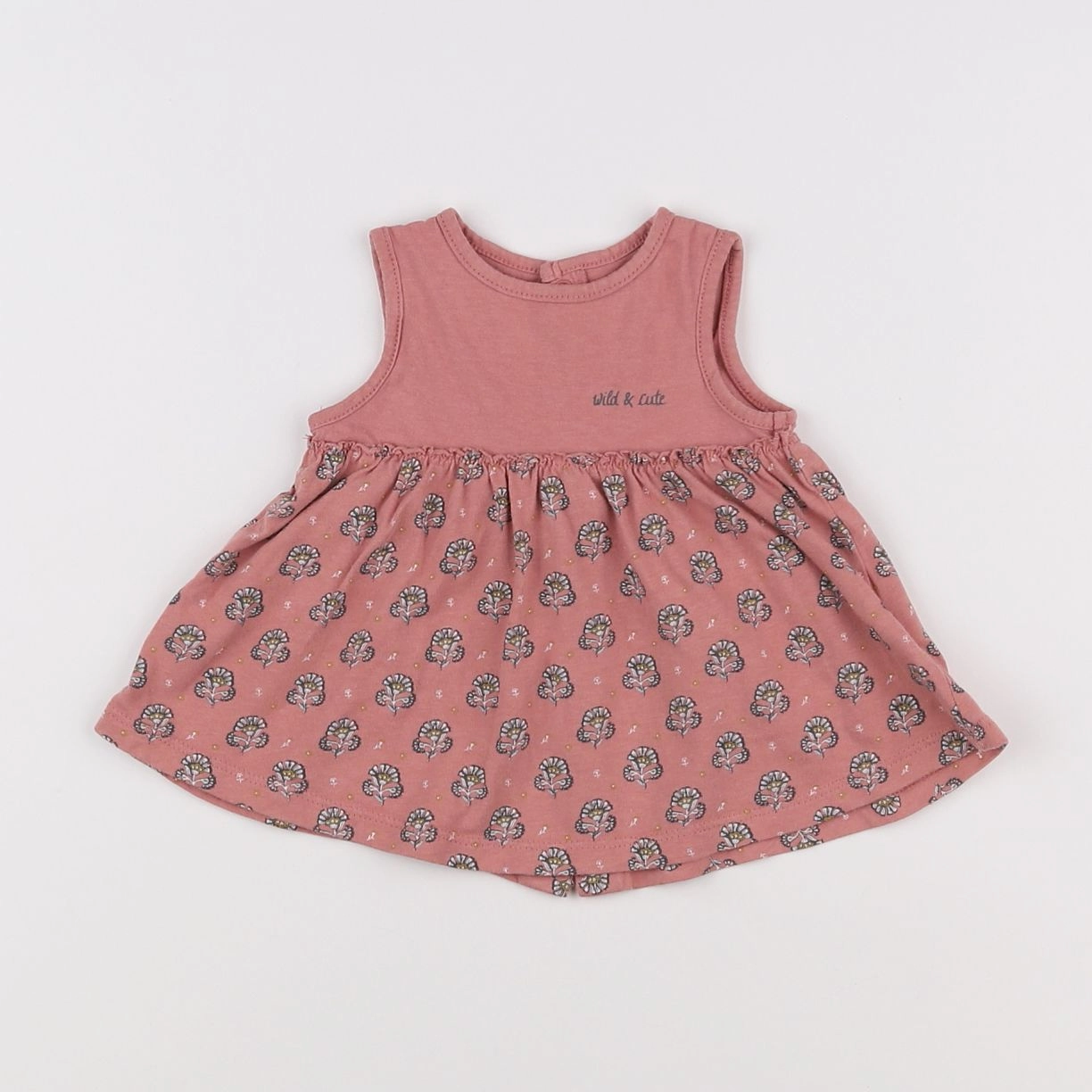 Vertbaudet - robe rose - 1 mois