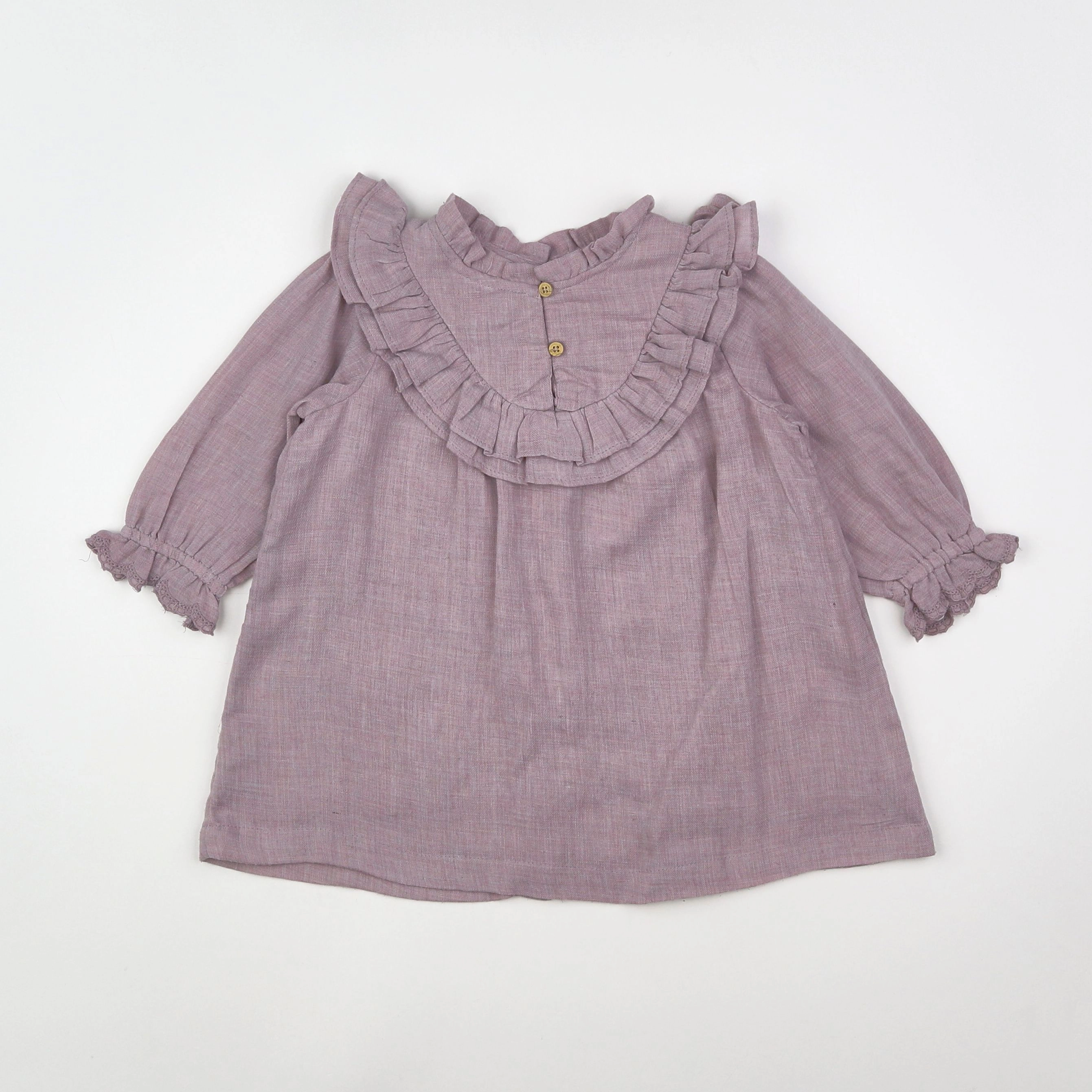 Vertbaudet - robe violet - 12 mois