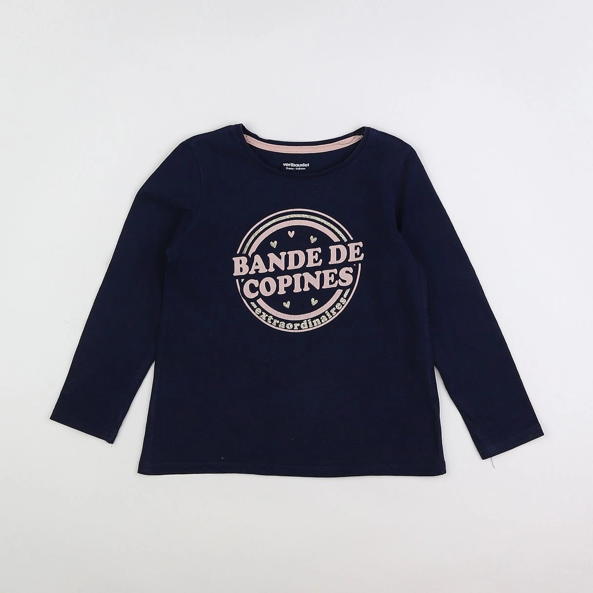 Vertbaudet - tee-shirt bleu - 5 ans