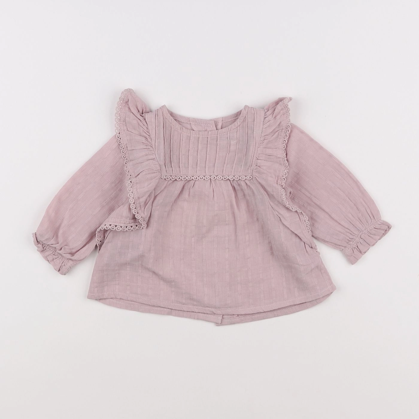 Vertbaudet - blouse rose - 3 mois