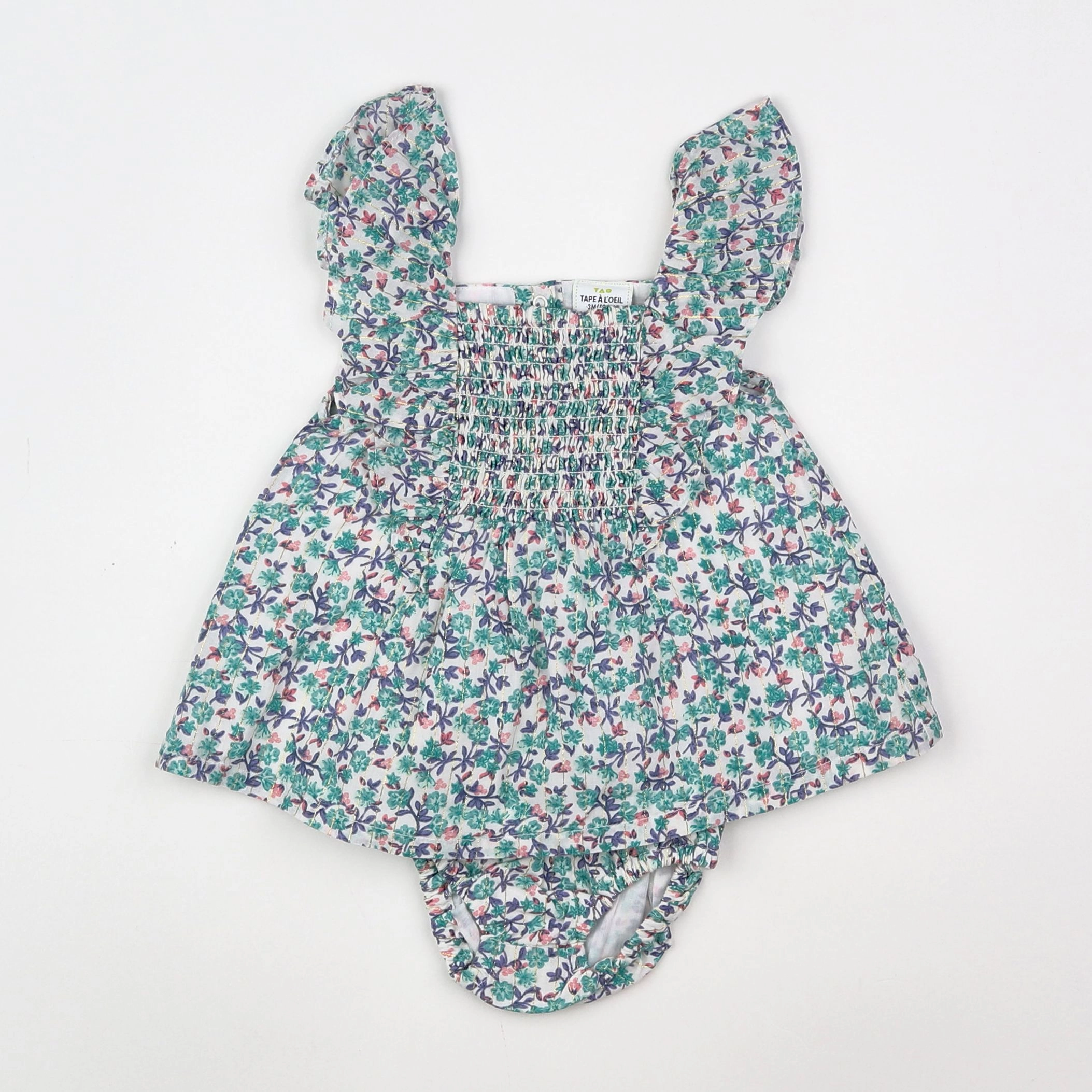 Tape à l'oeil - robe multicolore - 3 mois