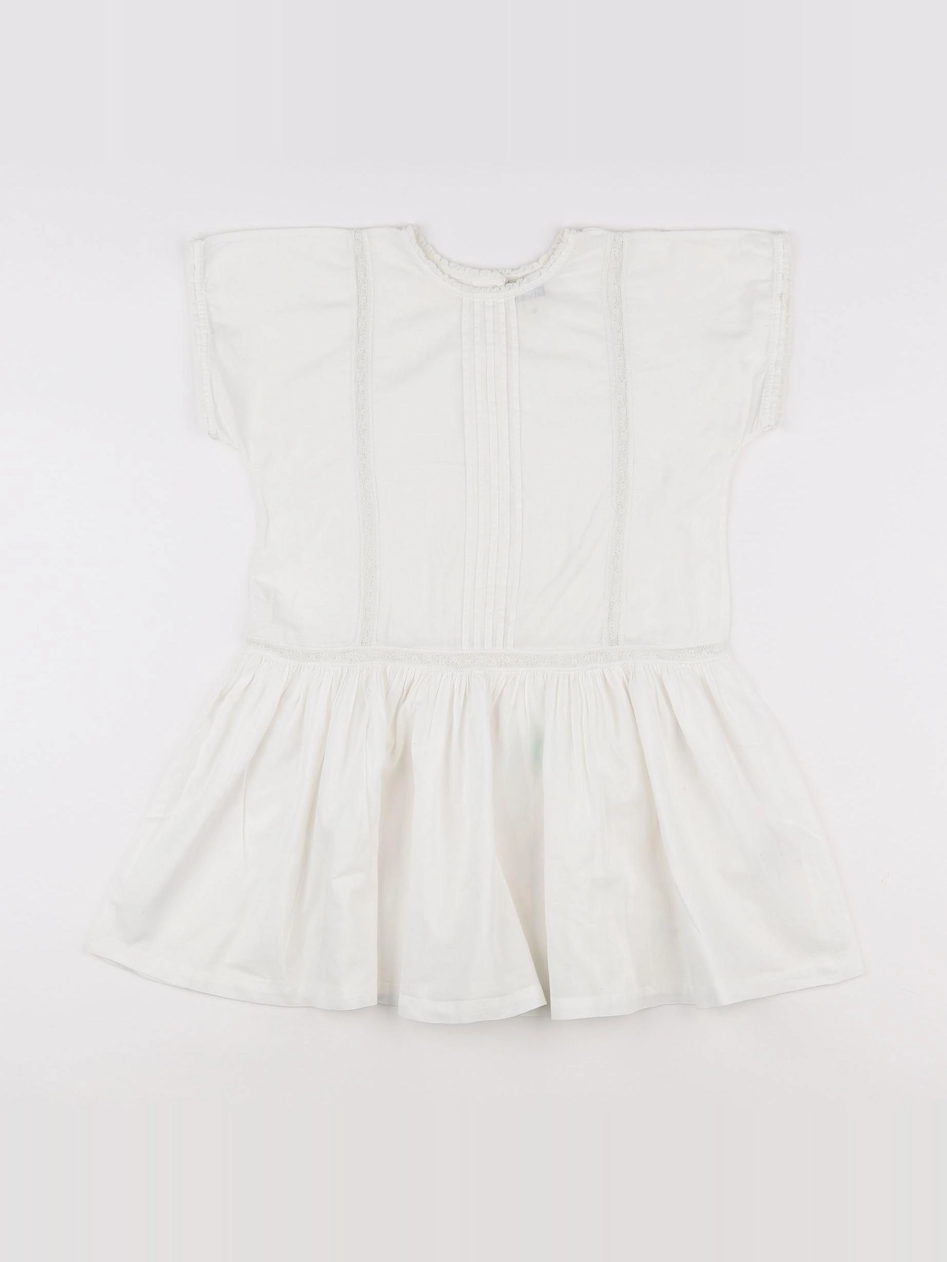Bonton - robe blanc - 6 ans