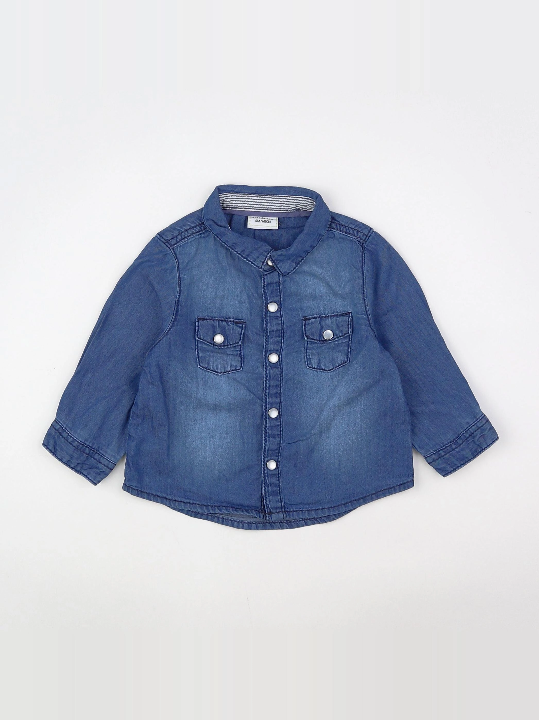 Tape à l'oeil - chemise bleu - 6 mois