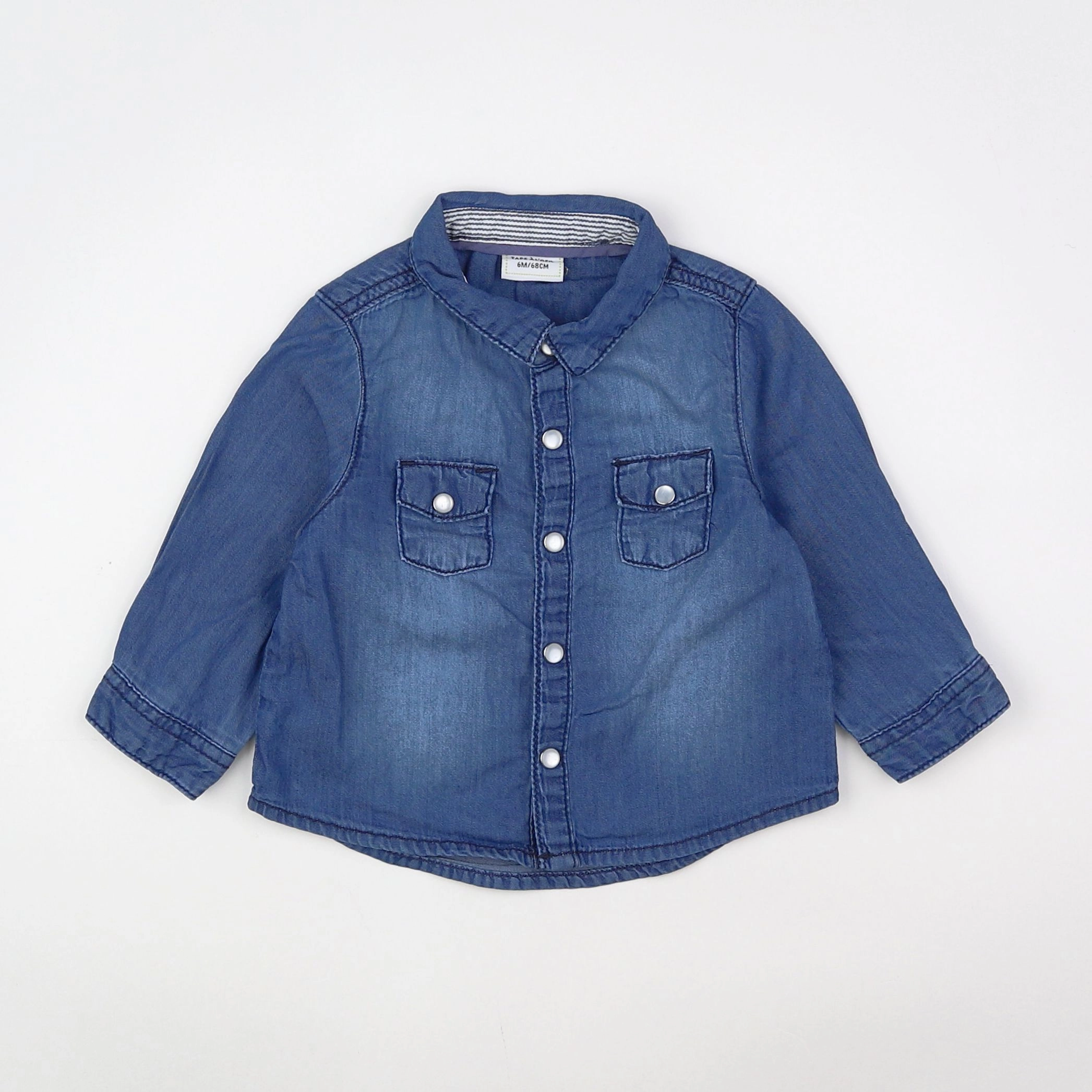 Tape à l'oeil - chemise bleu - 6 mois