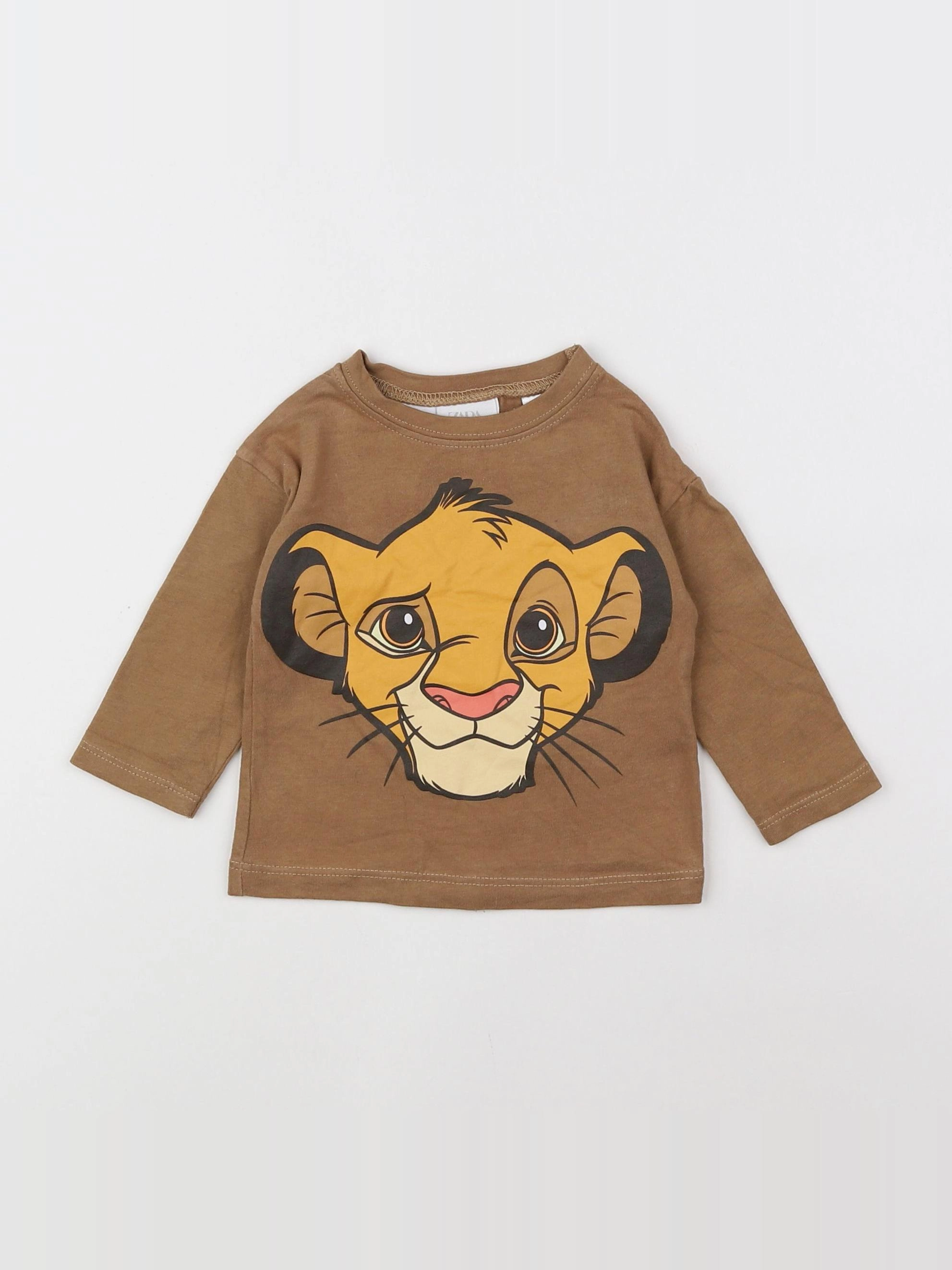 Zara - tee-shirt marron - 3/6 mois