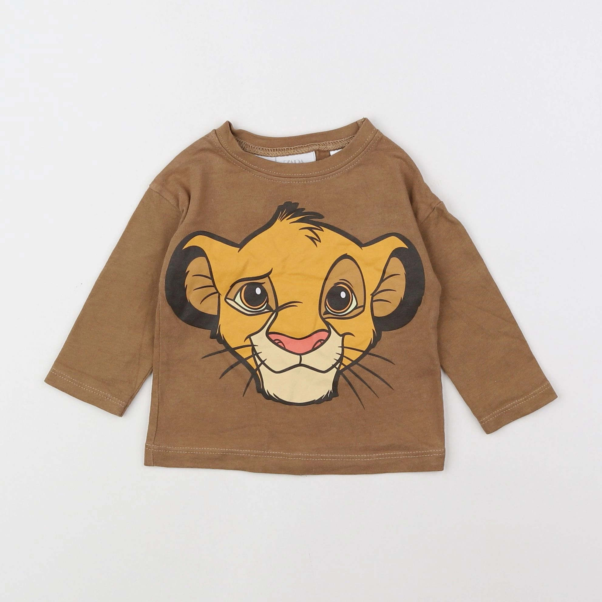 Zara - tee-shirt marron - 3/6 mois